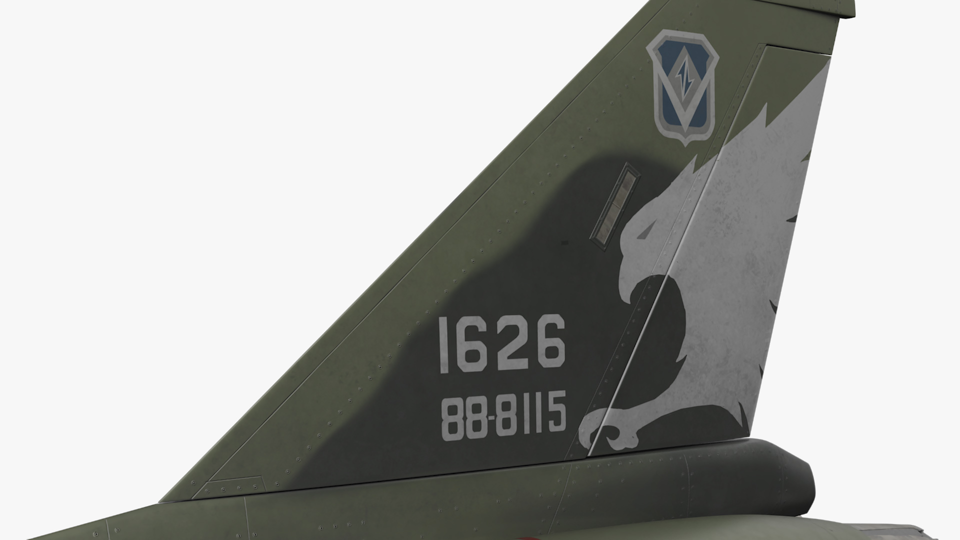 3D AIDC F-CK-1 Unarmed Fighter Jet Green Rigged for Maya model