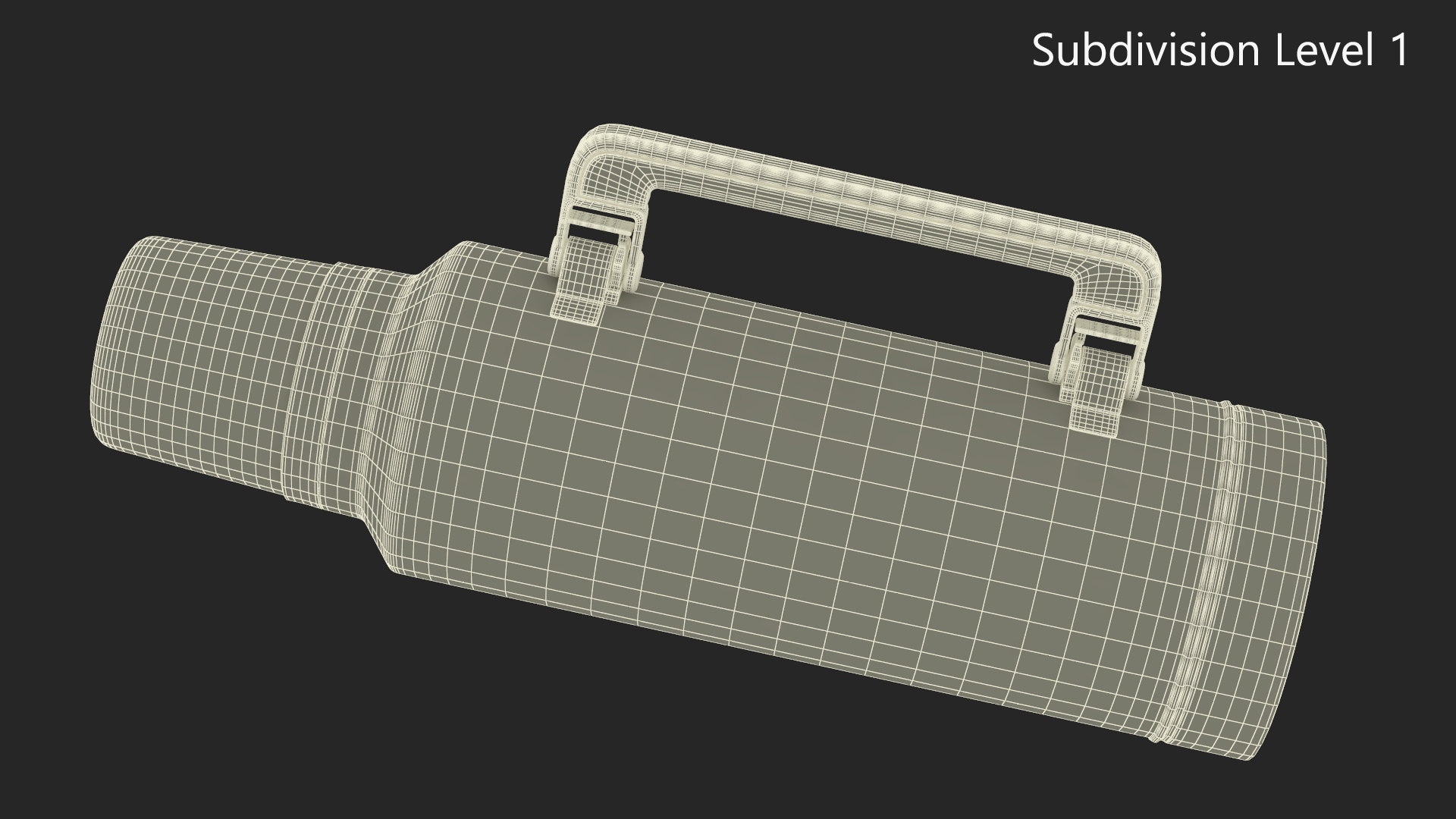 3D model Stainless Steel Vacuum Bottle White