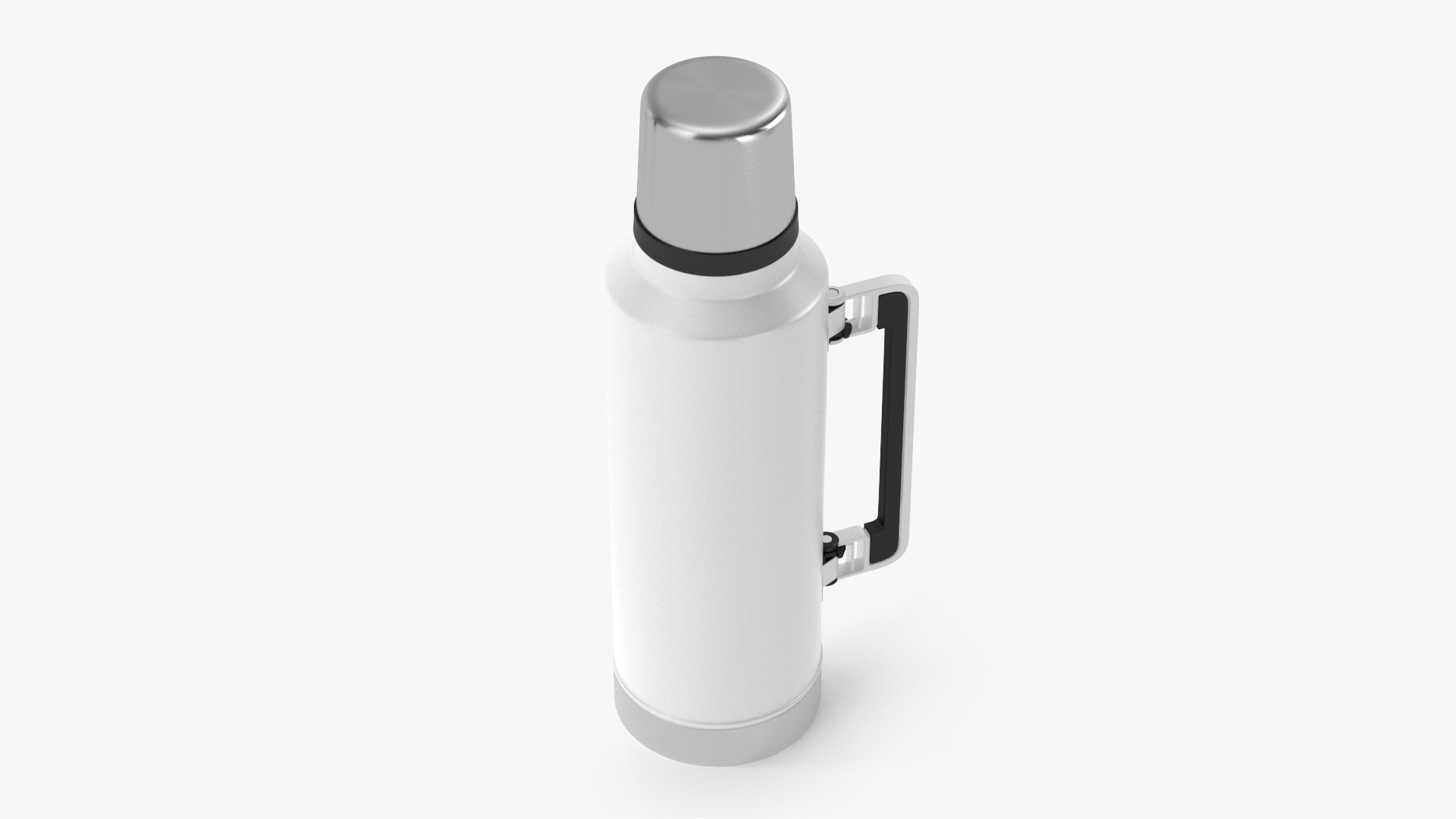 3D model Stainless Steel Vacuum Bottle White