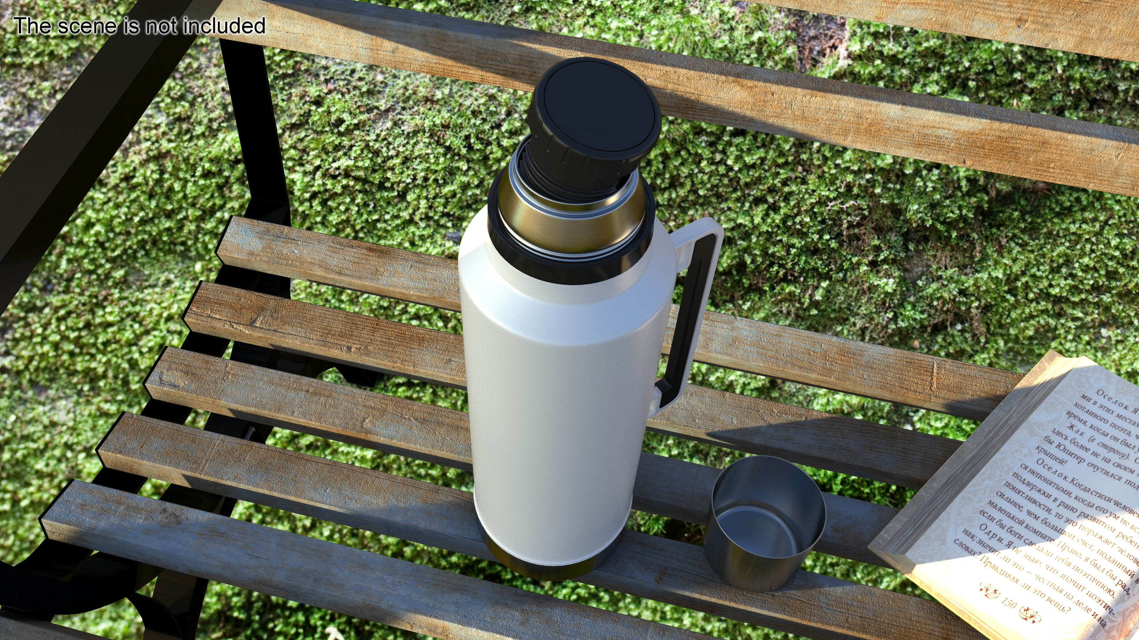 3D model Stainless Steel Vacuum Bottle White