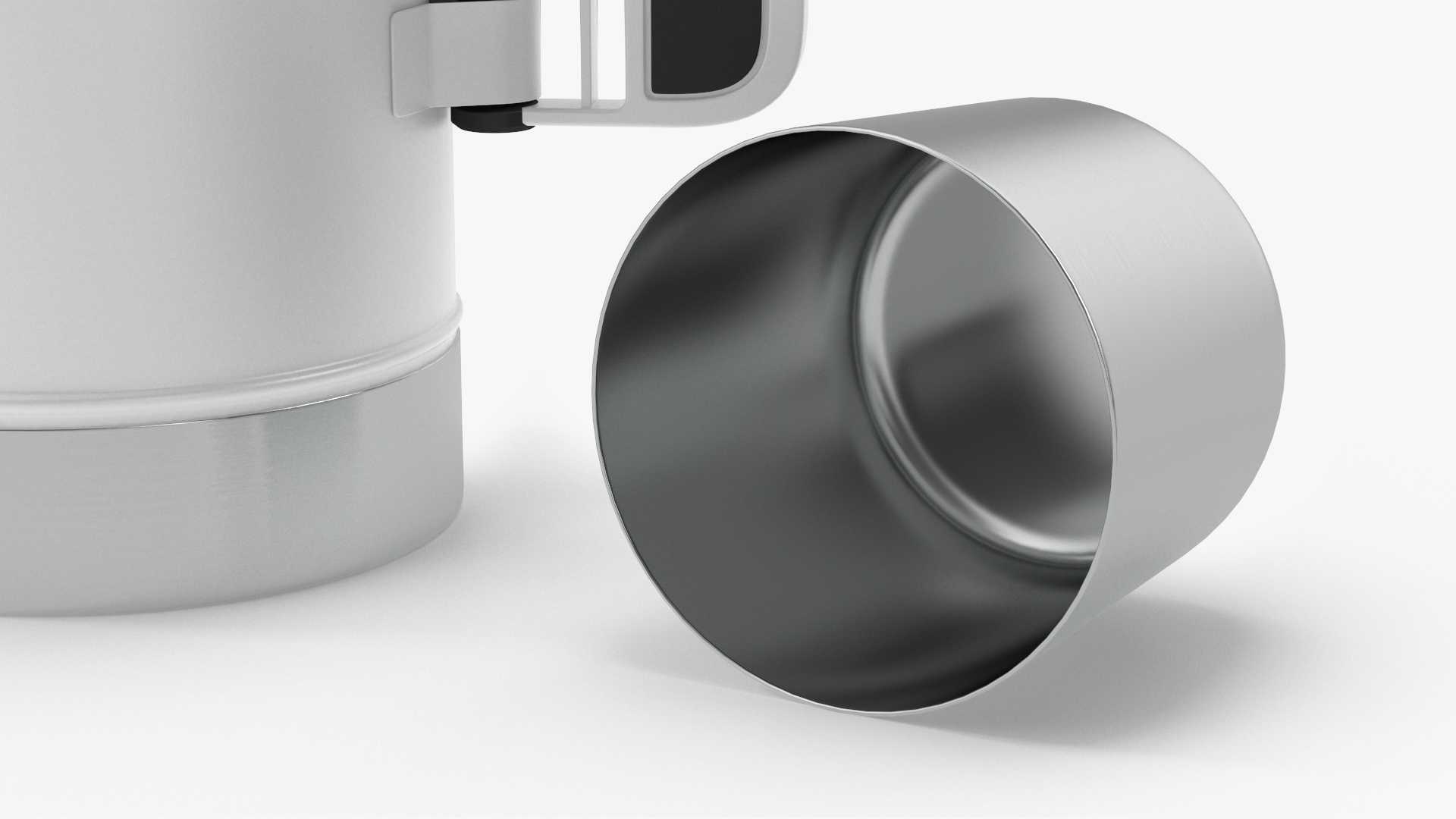 3D model Stainless Steel Vacuum Bottle White