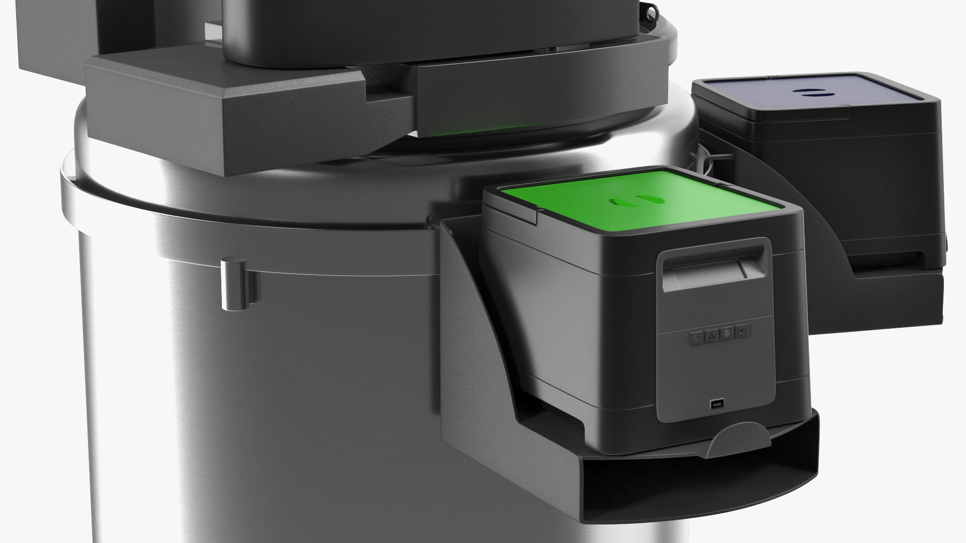 Automated Cryo Storage Rigged 3D model