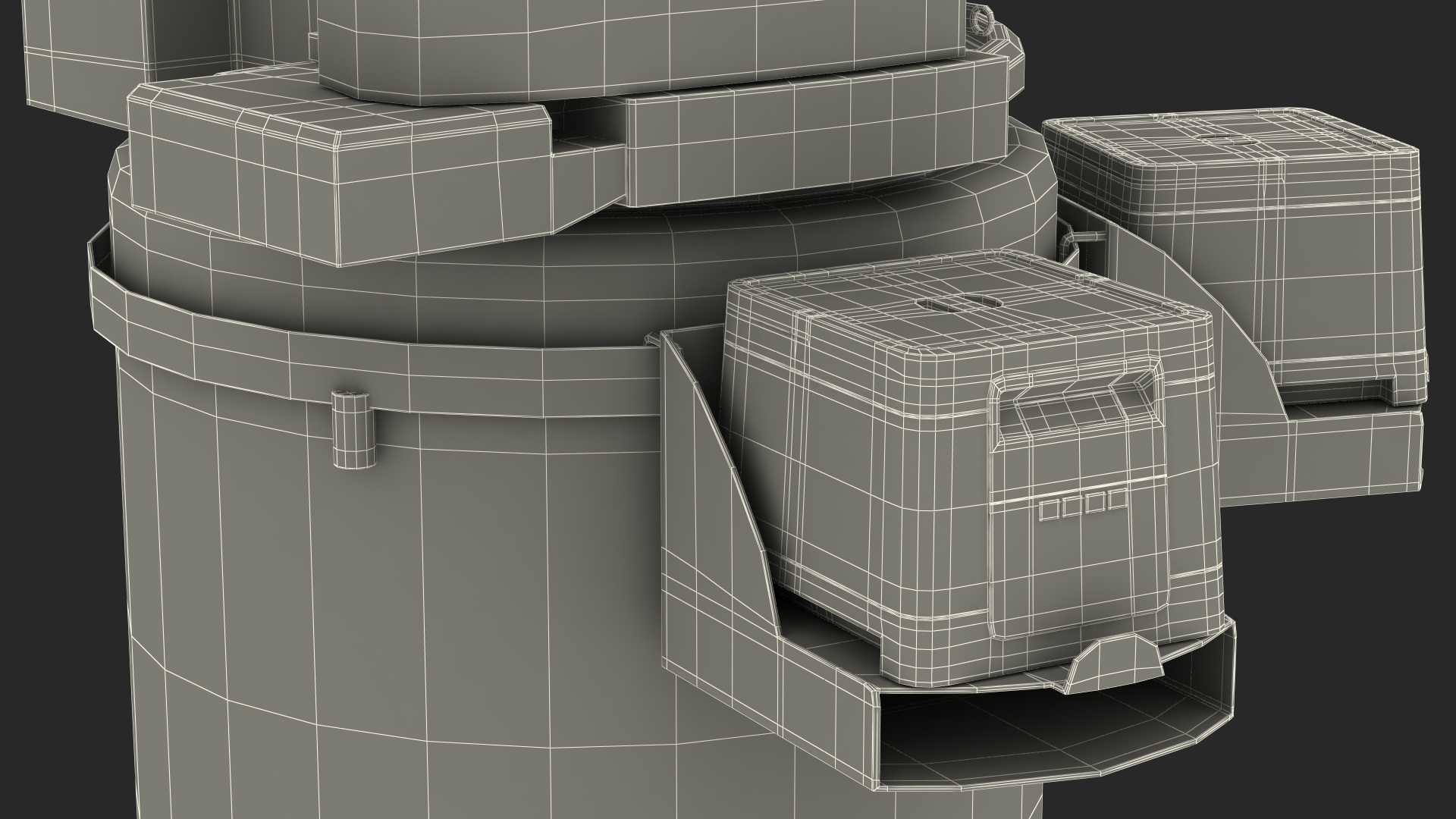 Automated Cryo Storage Rigged 3D model