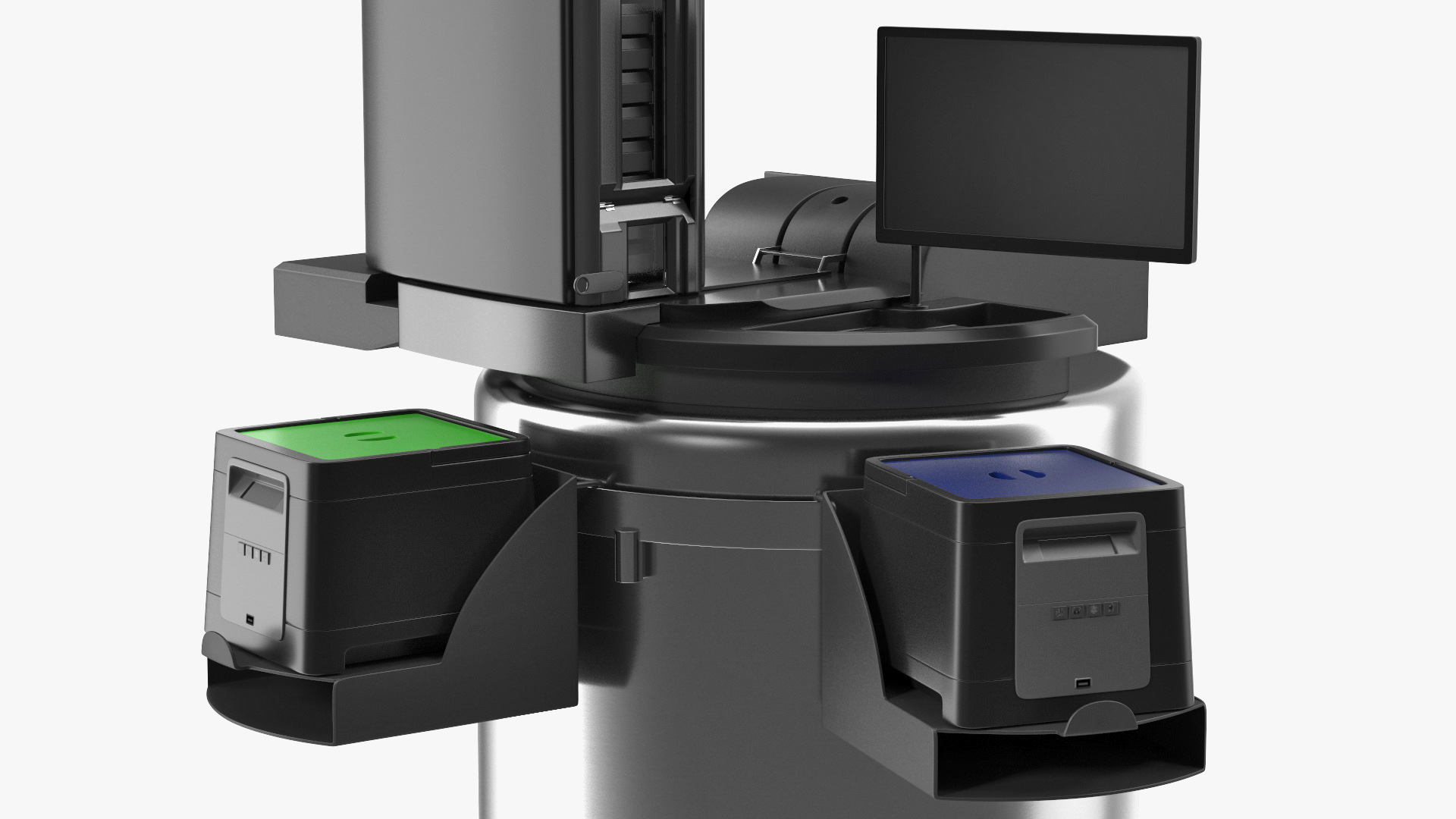 Automated Cryo Storage Rigged 3D model