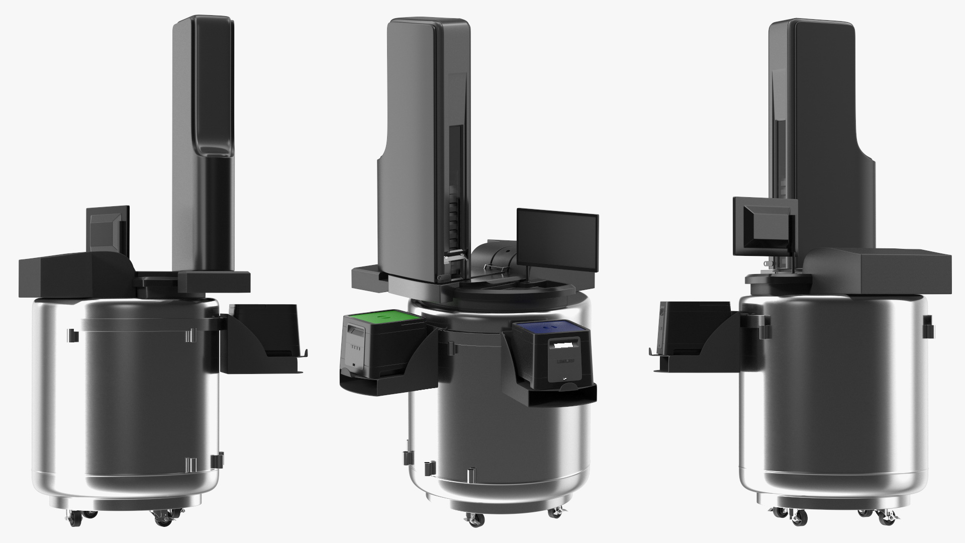 Automated Cryo Storage Rigged 3D model
