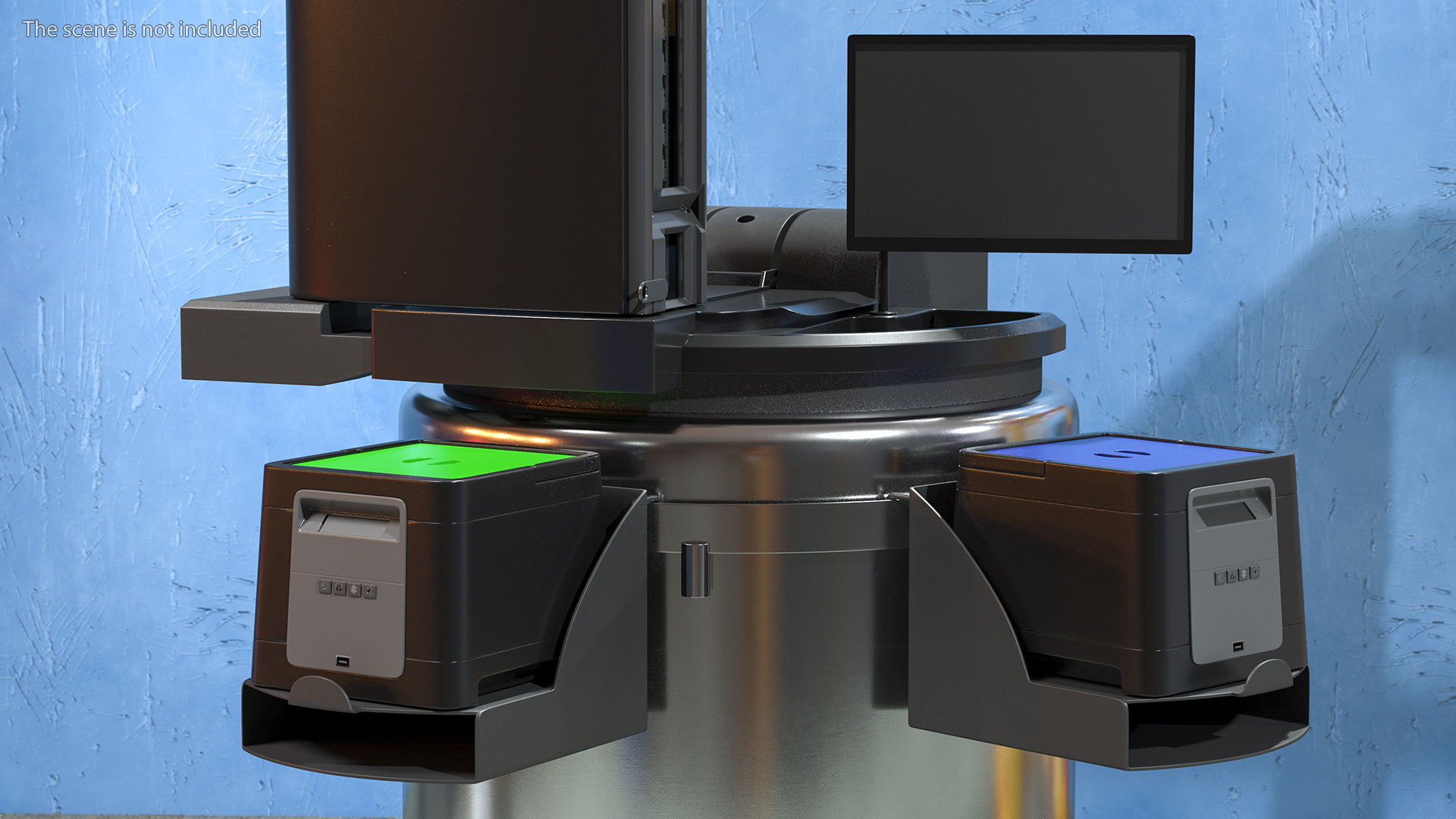 Automated Cryo Storage Rigged 3D model