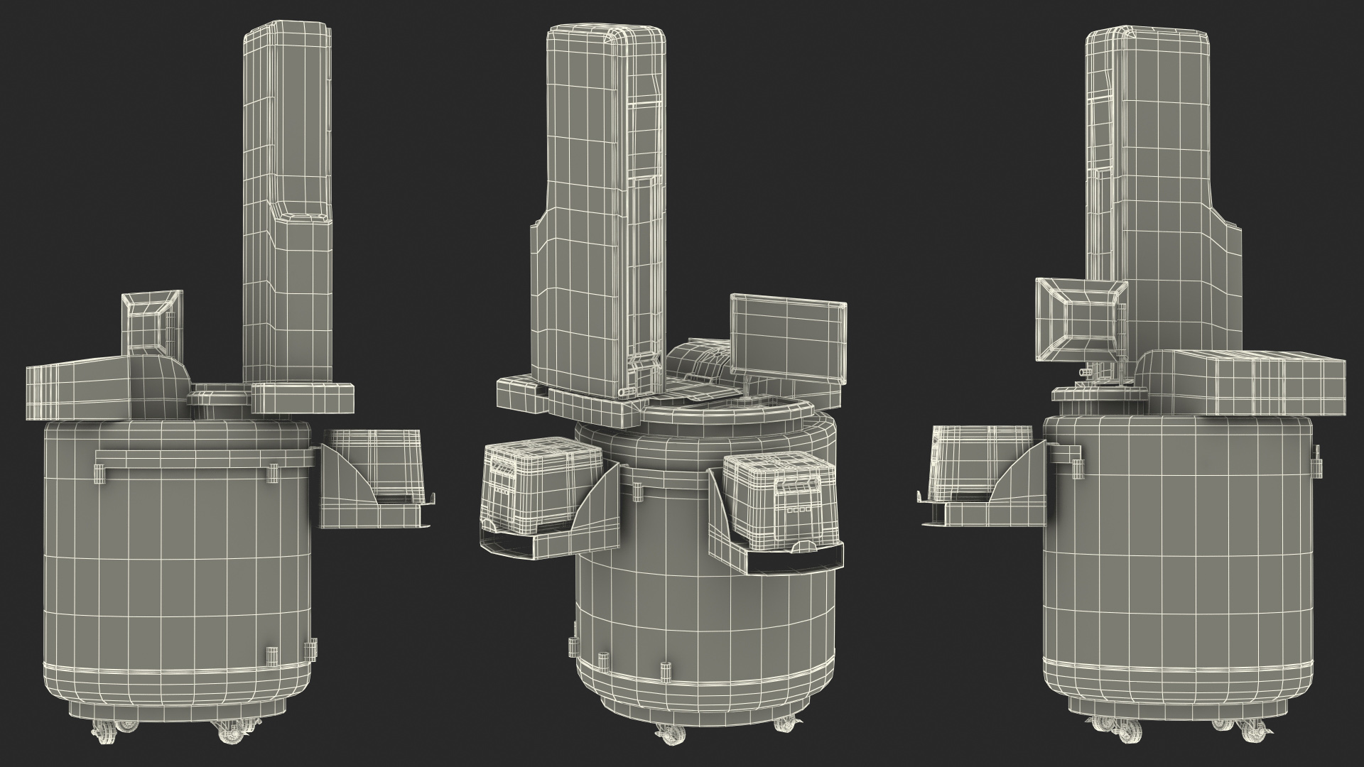 Automated Cryo Storage Rigged 3D model