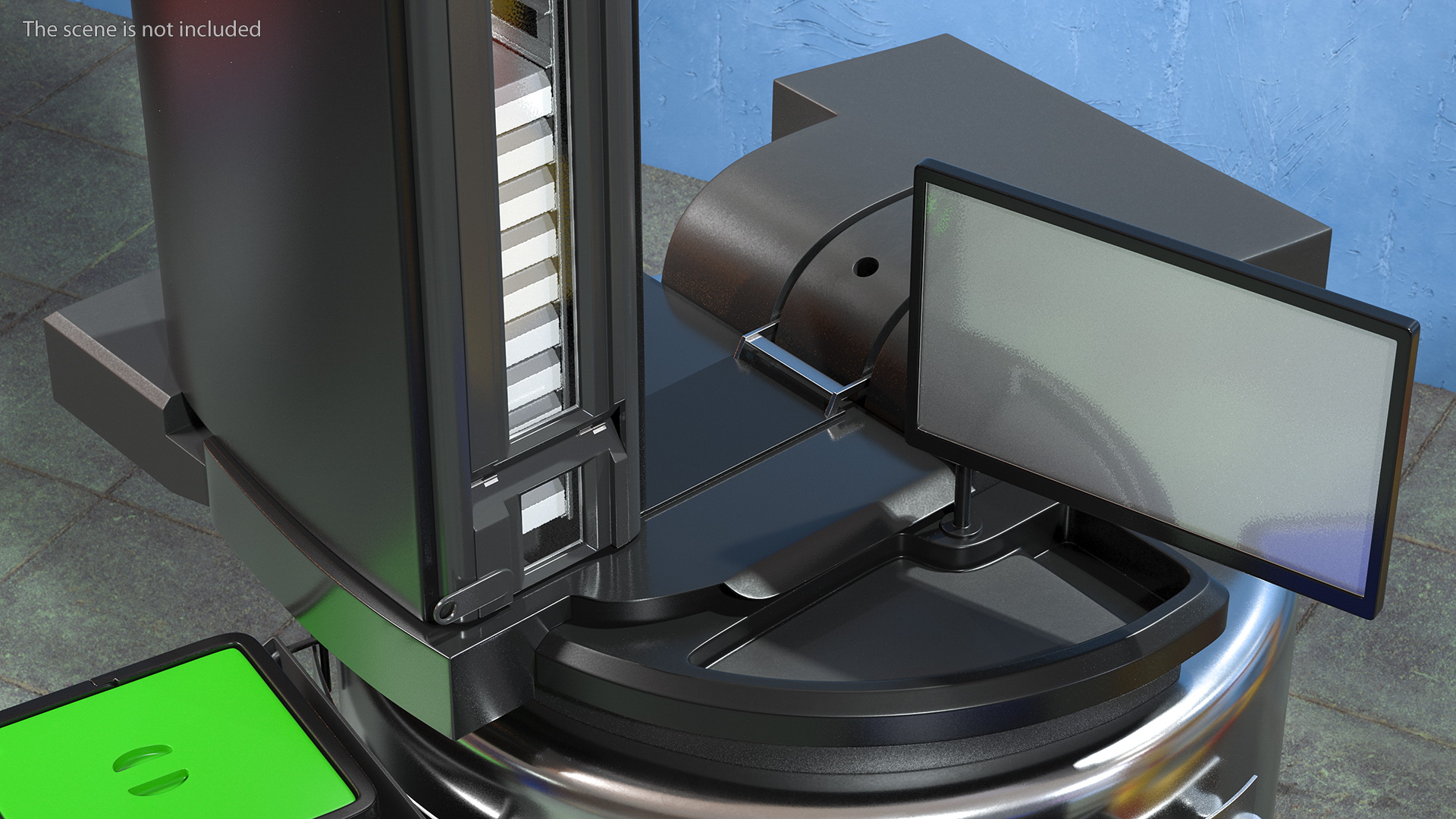 Automated Cryo Storage Rigged 3D model