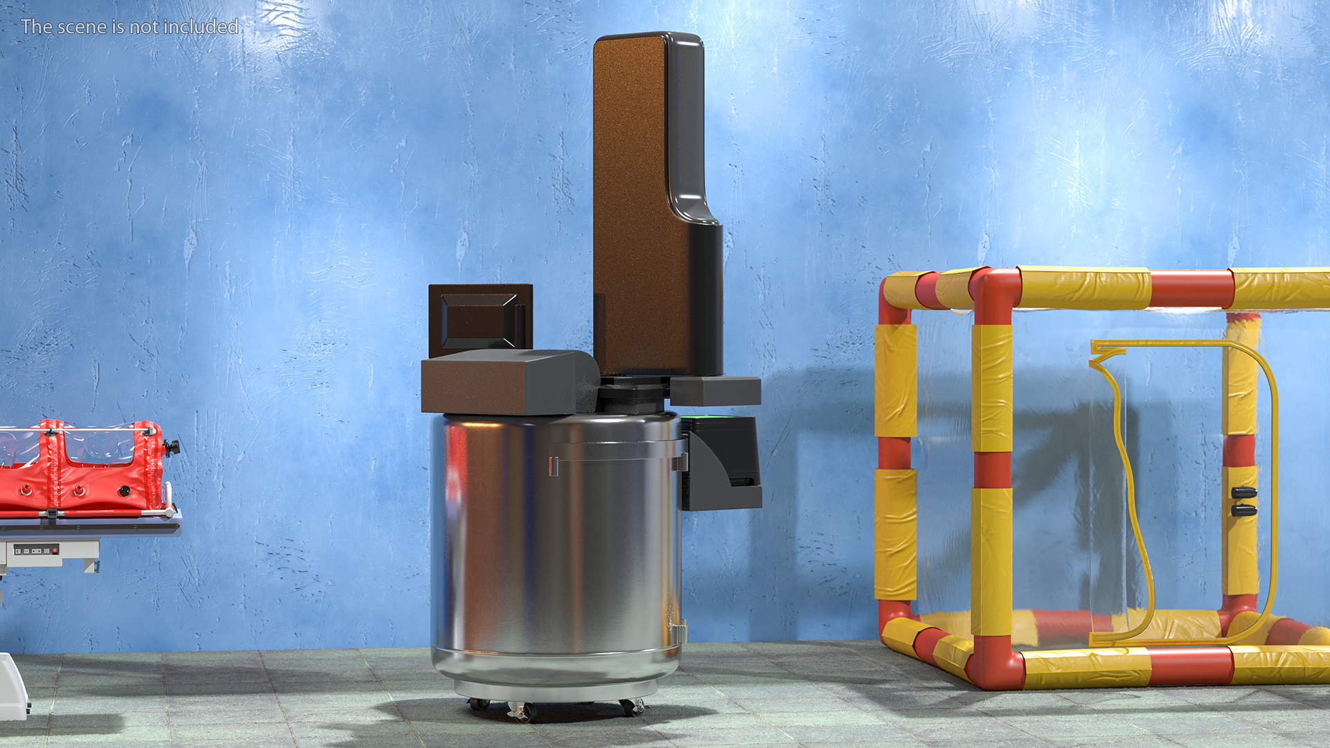 Automated Cryo Storage Rigged 3D model