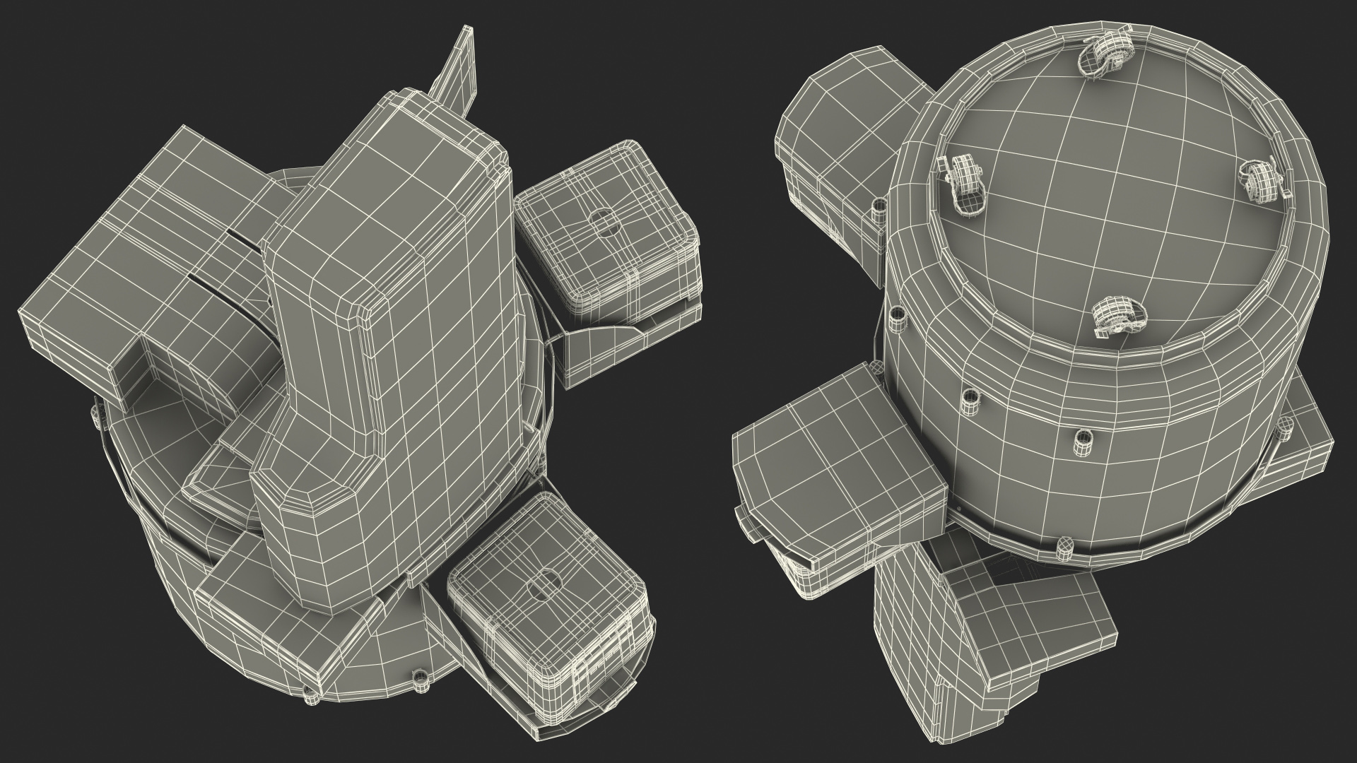 Automated Cryo Storage Rigged 3D model