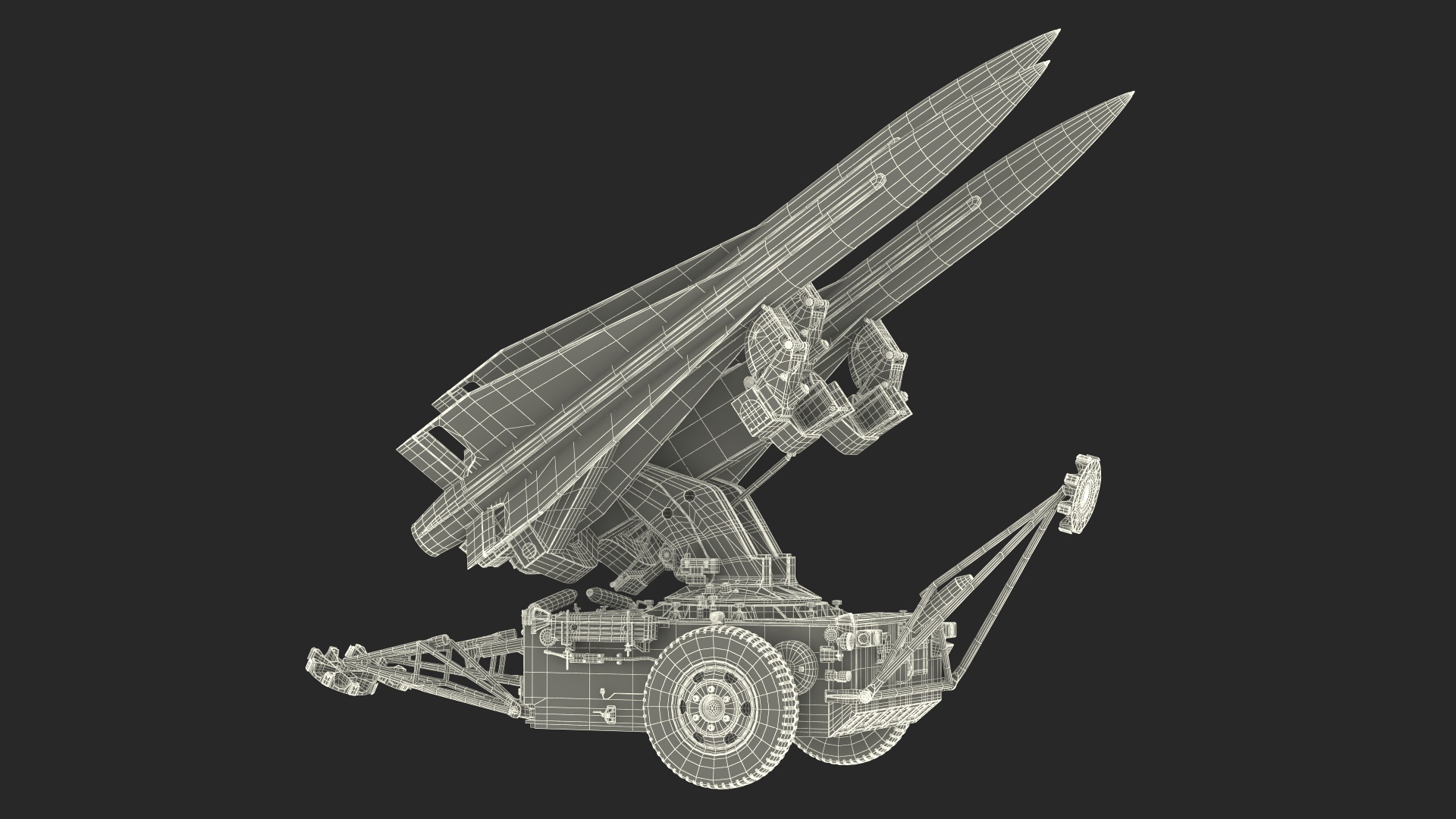 MIM23 HAWK Light Green Rigged 3D model