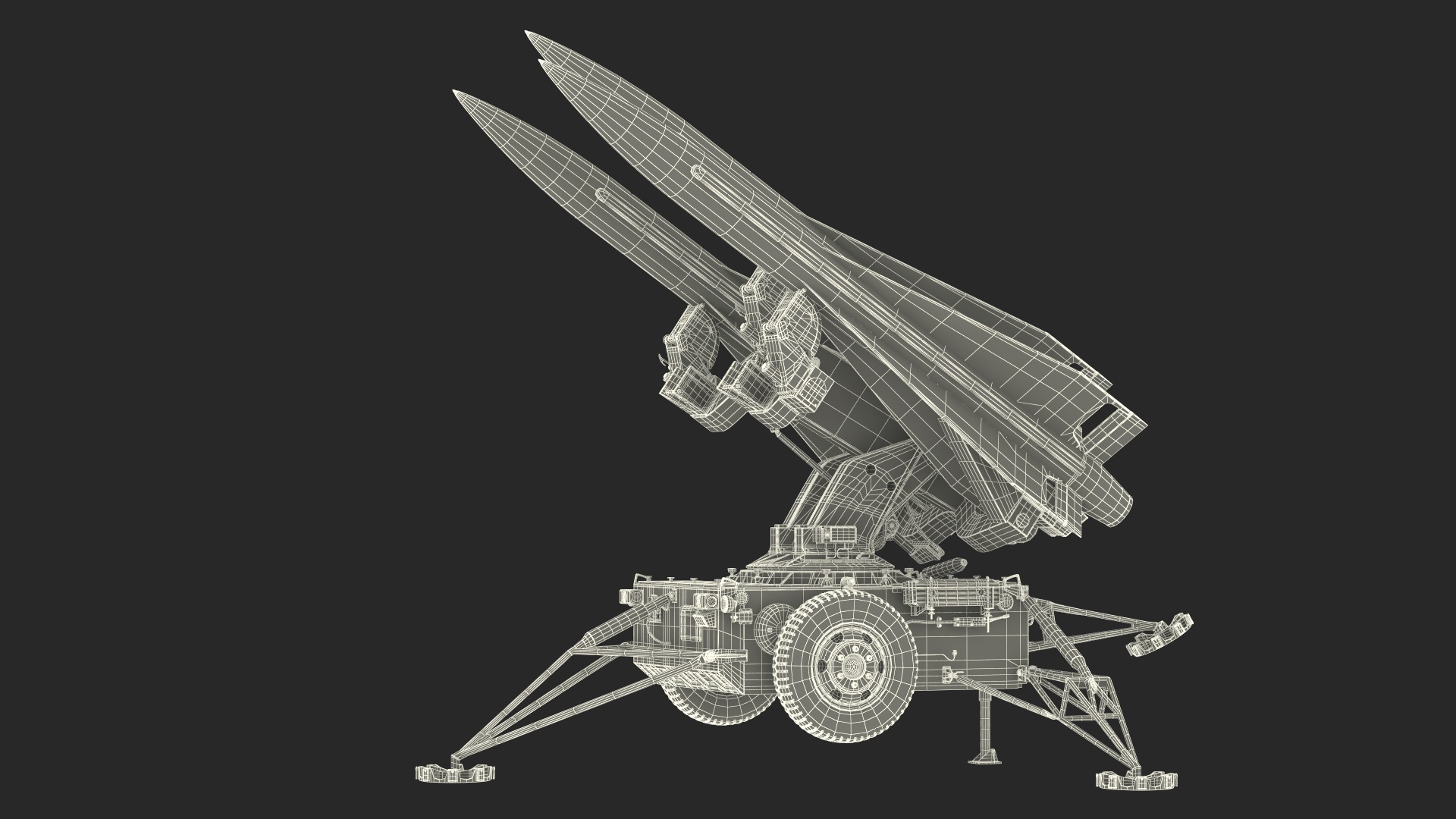 MIM23 HAWK Light Green Rigged 3D model