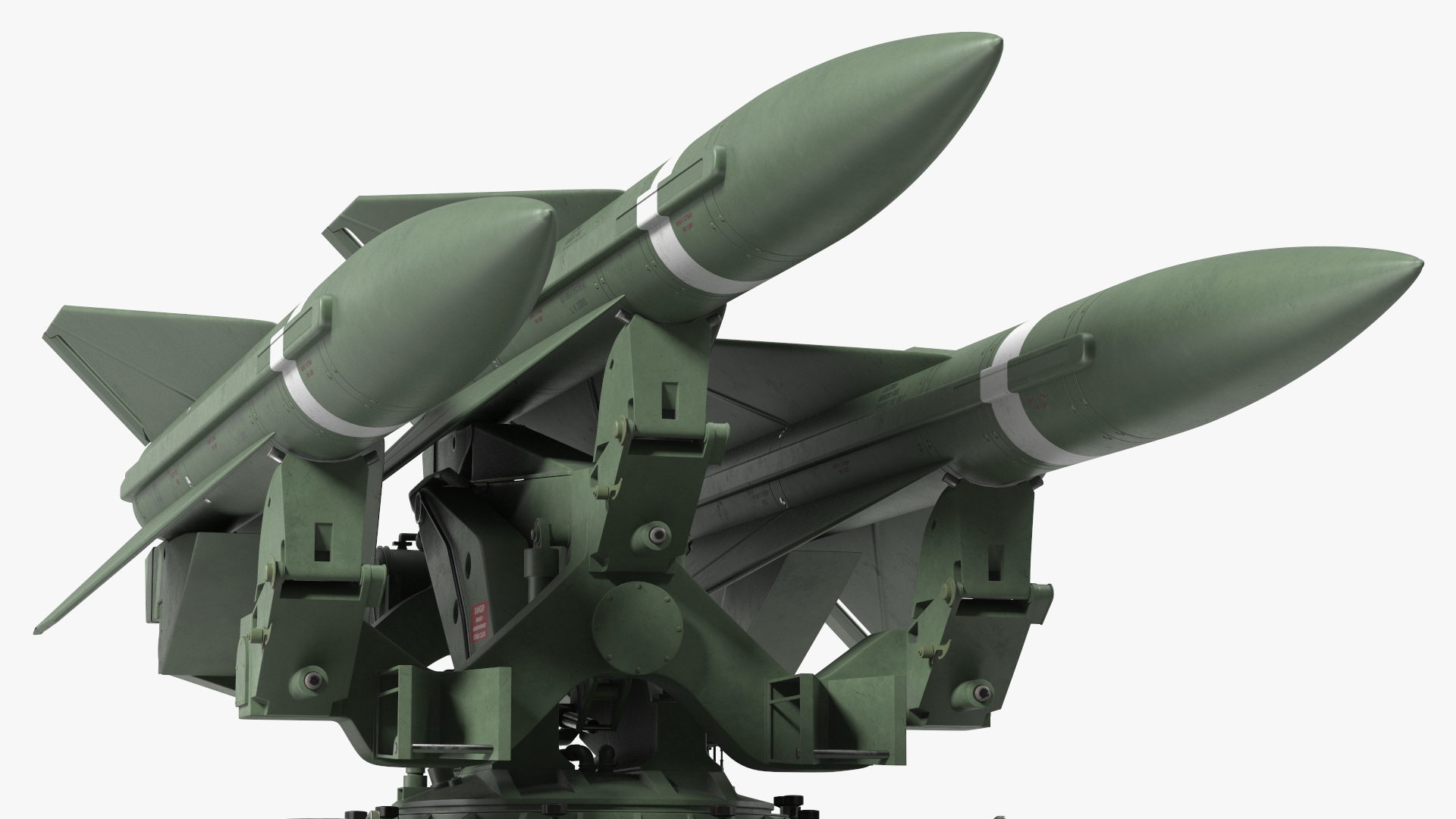 MIM23 HAWK Light Green Rigged 3D model