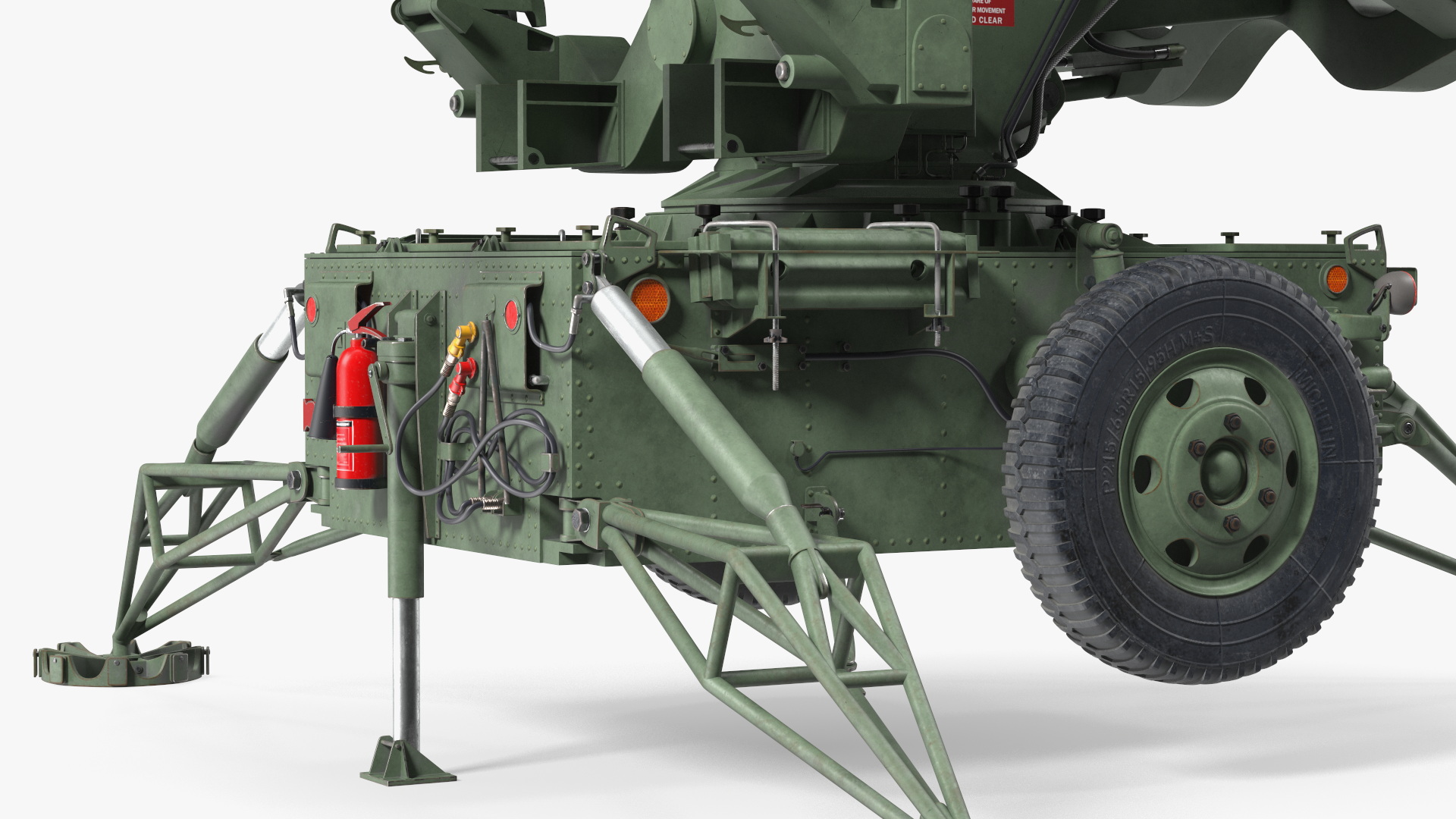 MIM23 HAWK Light Green Rigged 3D model