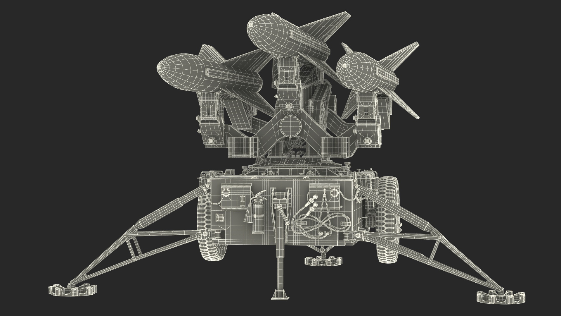 MIM23 HAWK Light Green Rigged 3D model