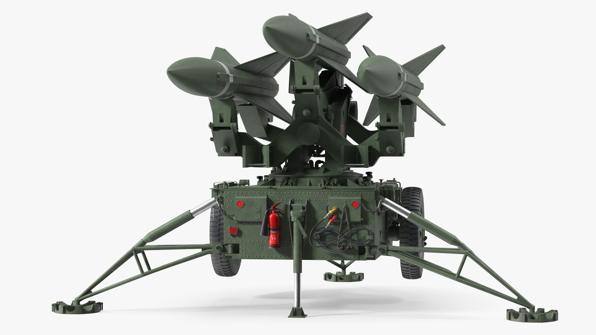 MIM23 HAWK Light Green Rigged 3D model