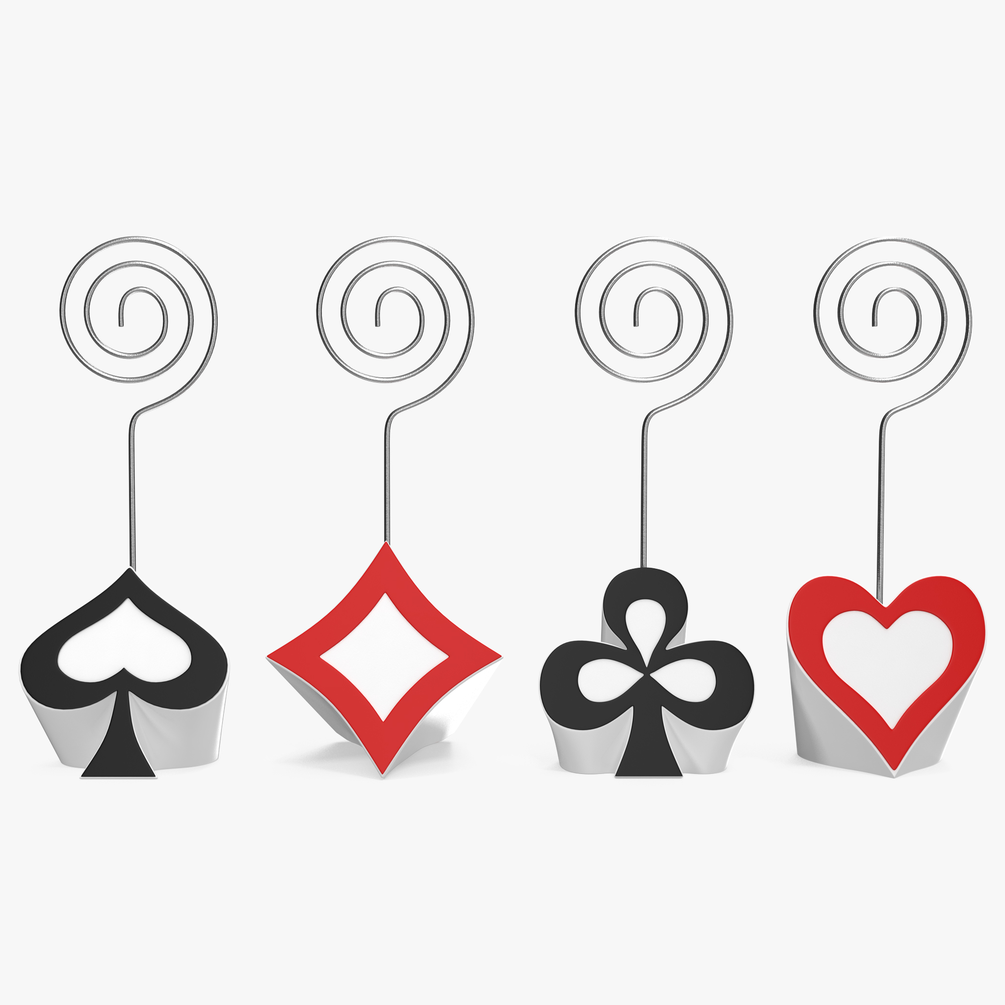 Place Card Holders 3D Models Set