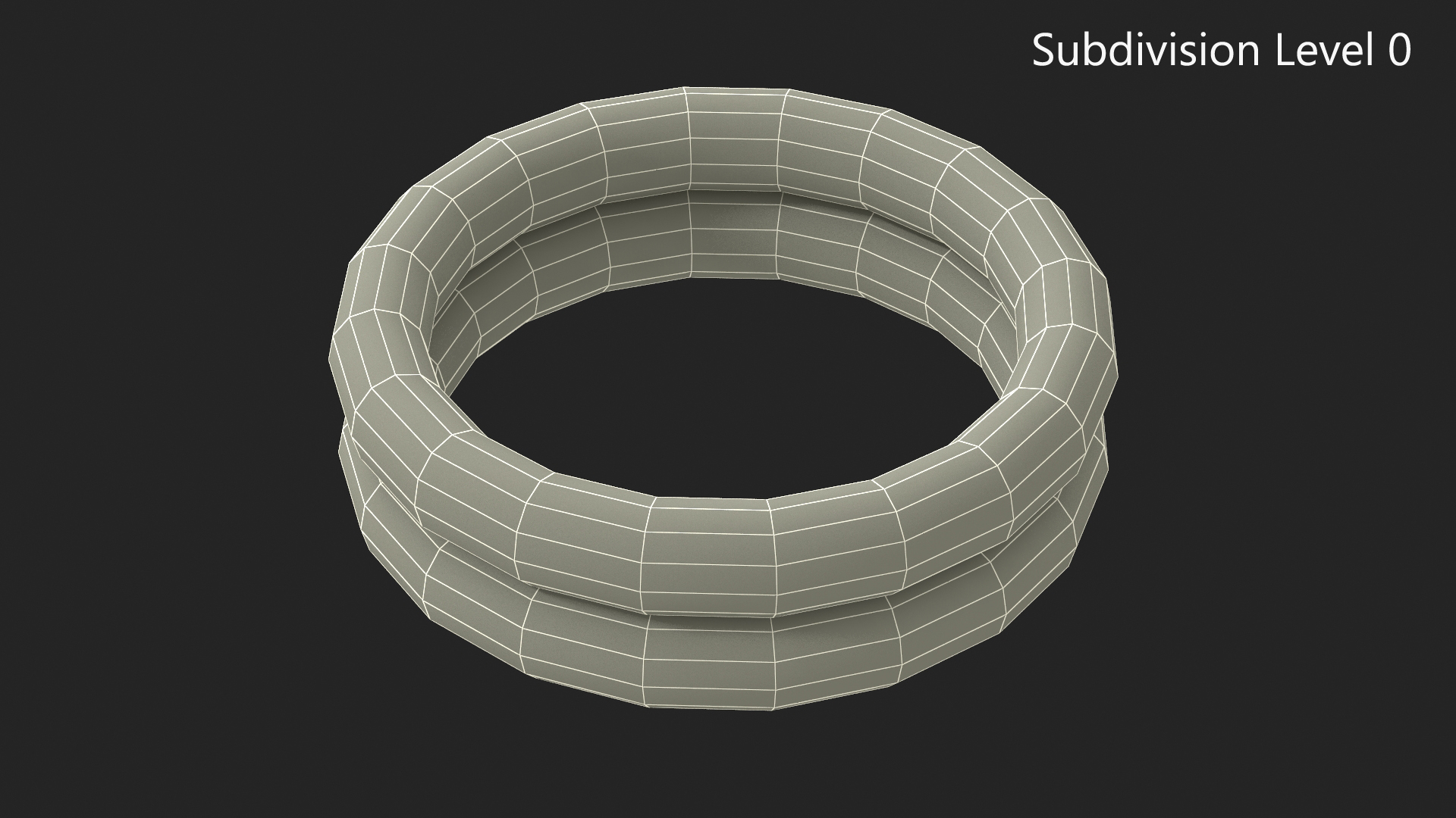 Ring Dog Toy Used 3D