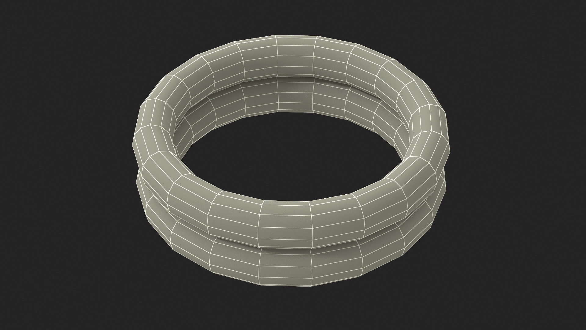 Ring Dog Toy Used 3D