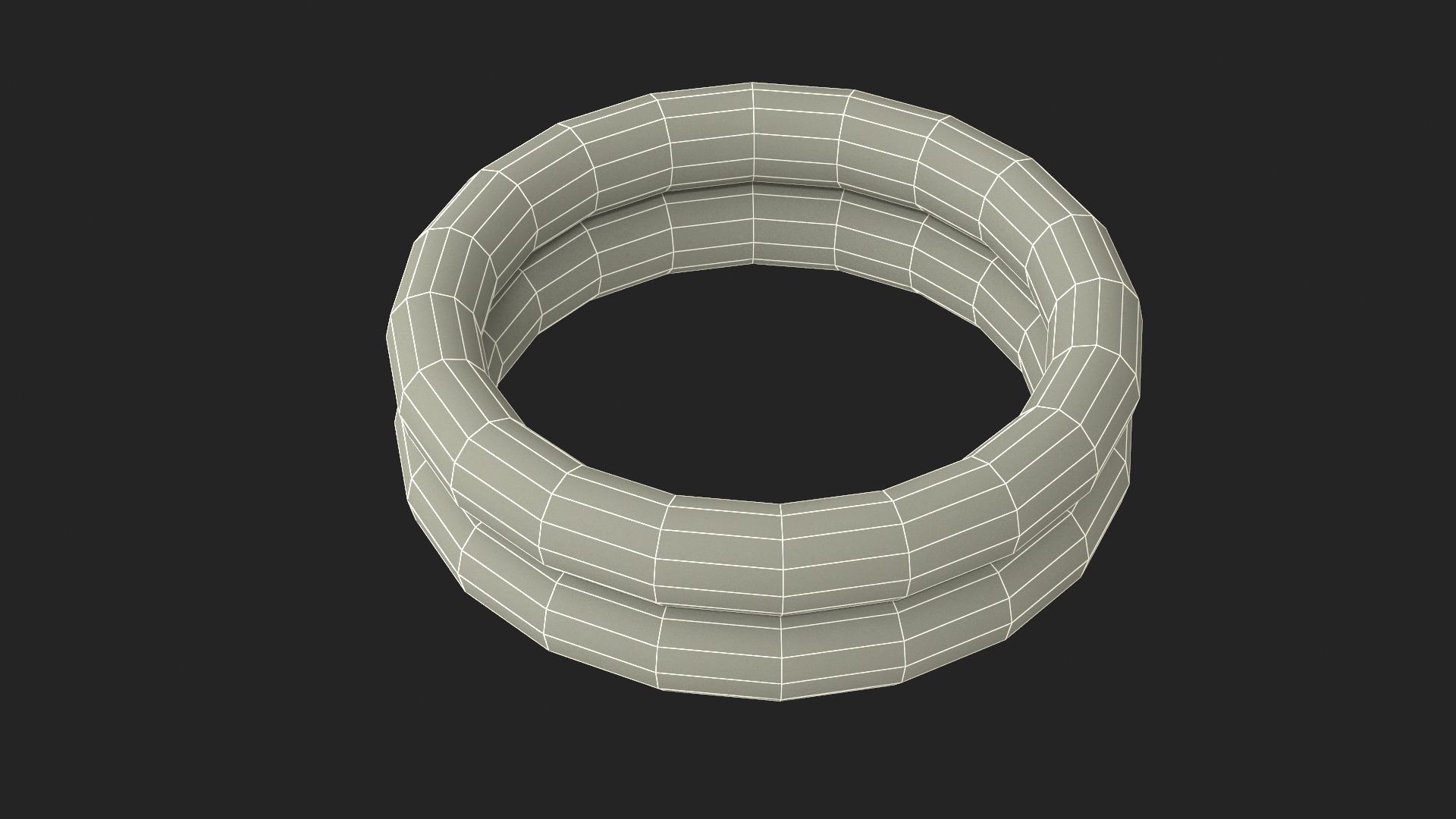 Ring Dog Toy Used 3D