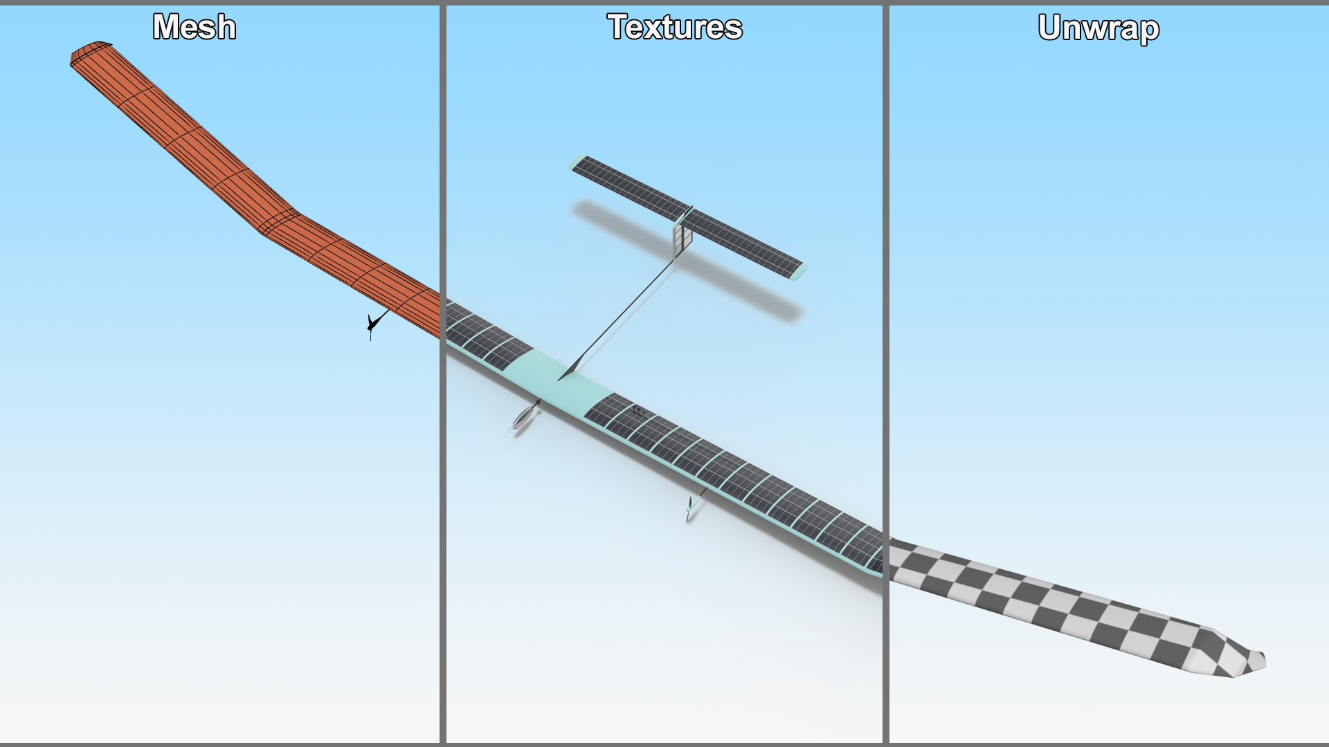 3D Solar Powered Unmanned Aircraft