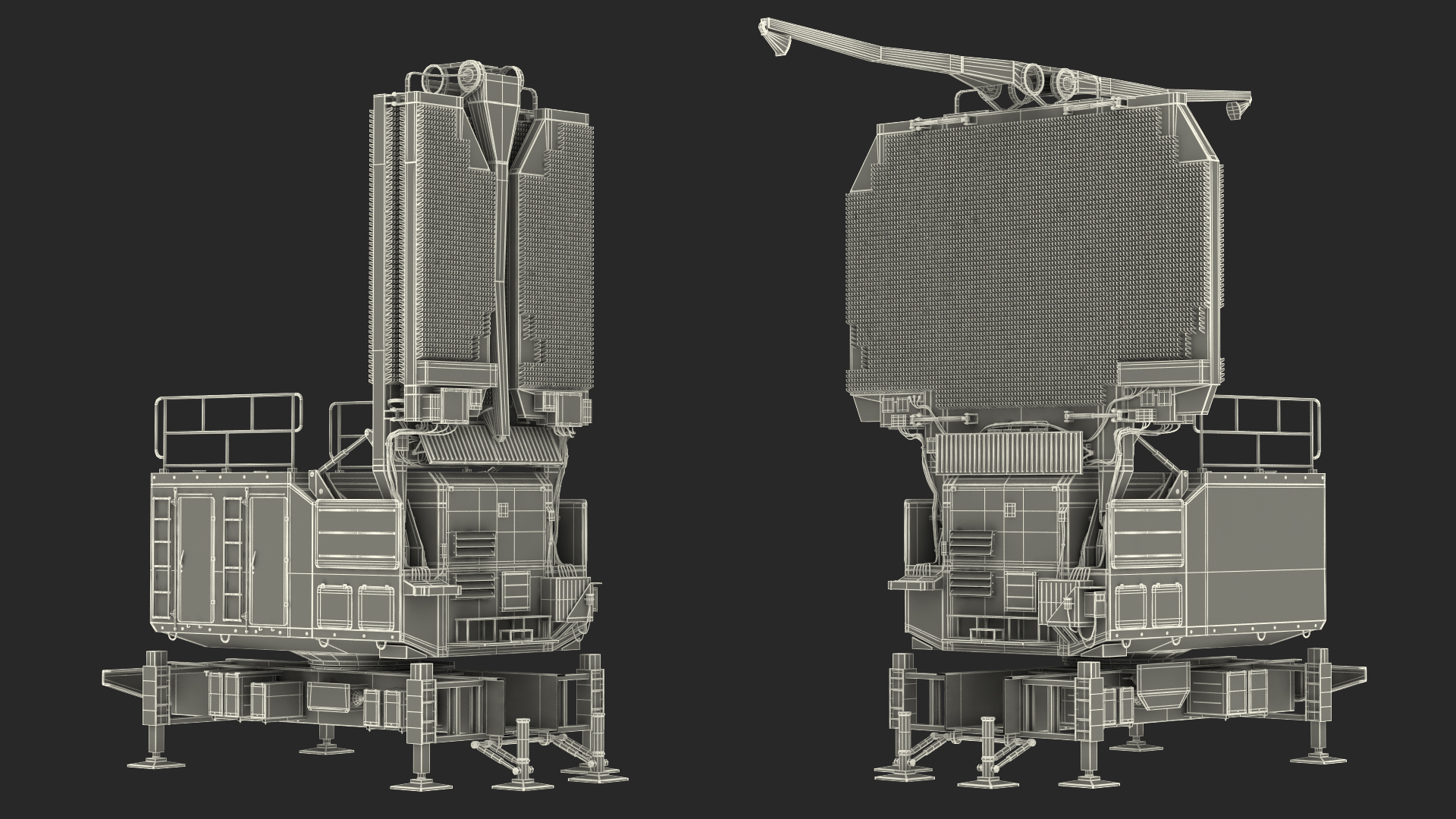 3D TOMBSTONE 64N6 Long Range Surveillance Radar Camo Rigged