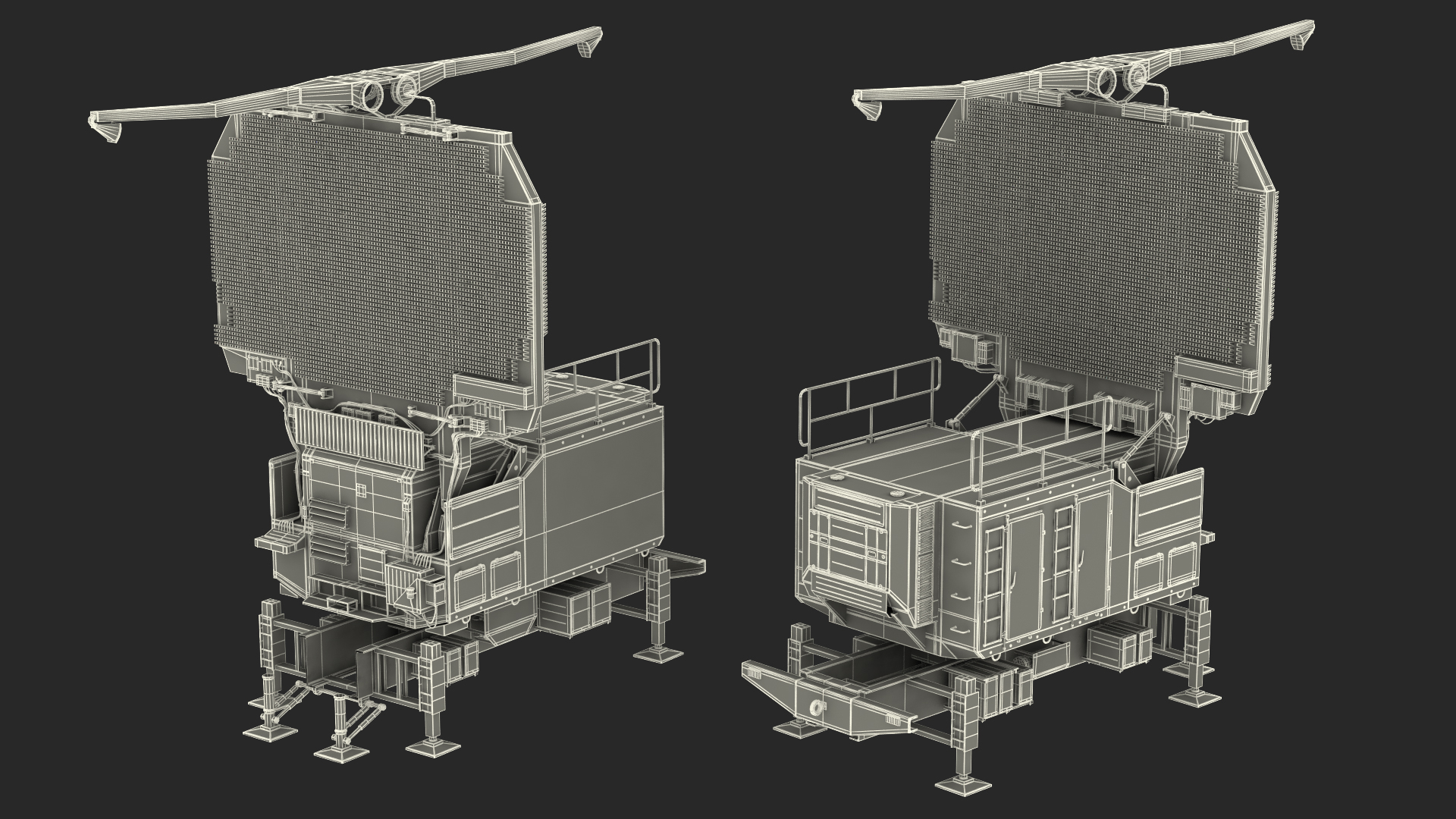 3D TOMBSTONE 64N6 Long Range Surveillance Radar Camo Rigged