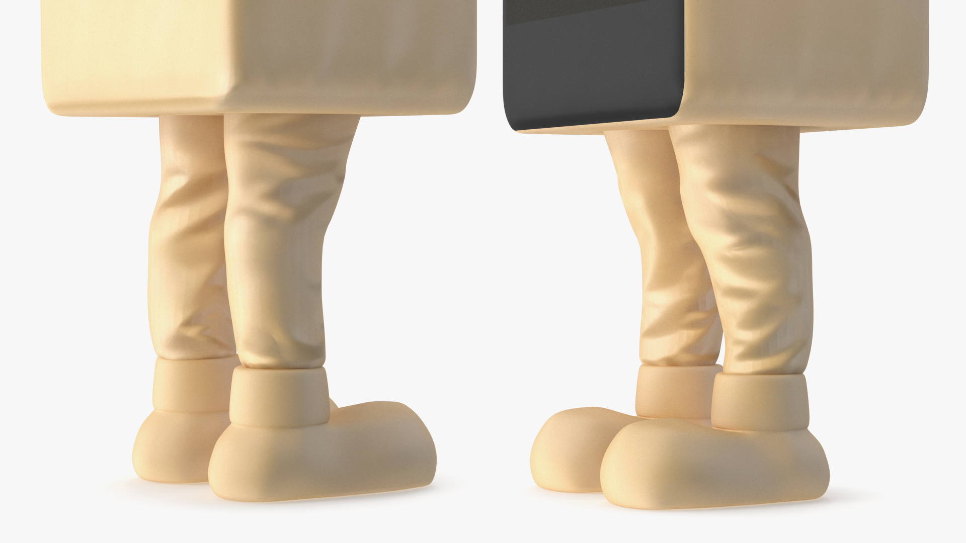 3D Golden IPhone Costume Character A-pose model