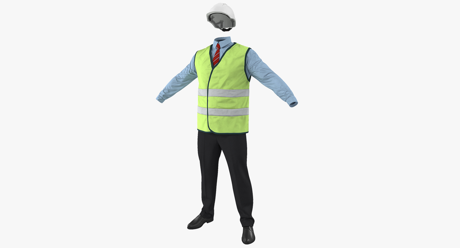 3D model Construction Architect Uniform