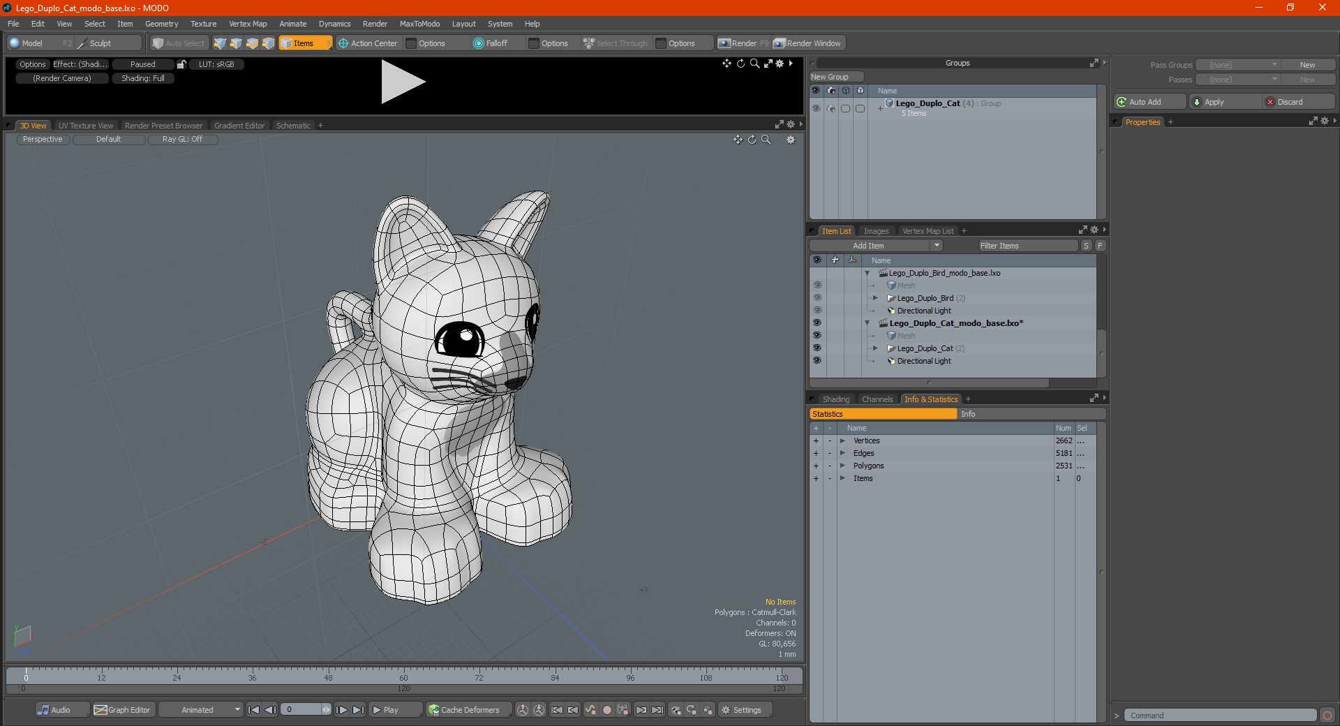 Lego Duplo Cat 3D model
