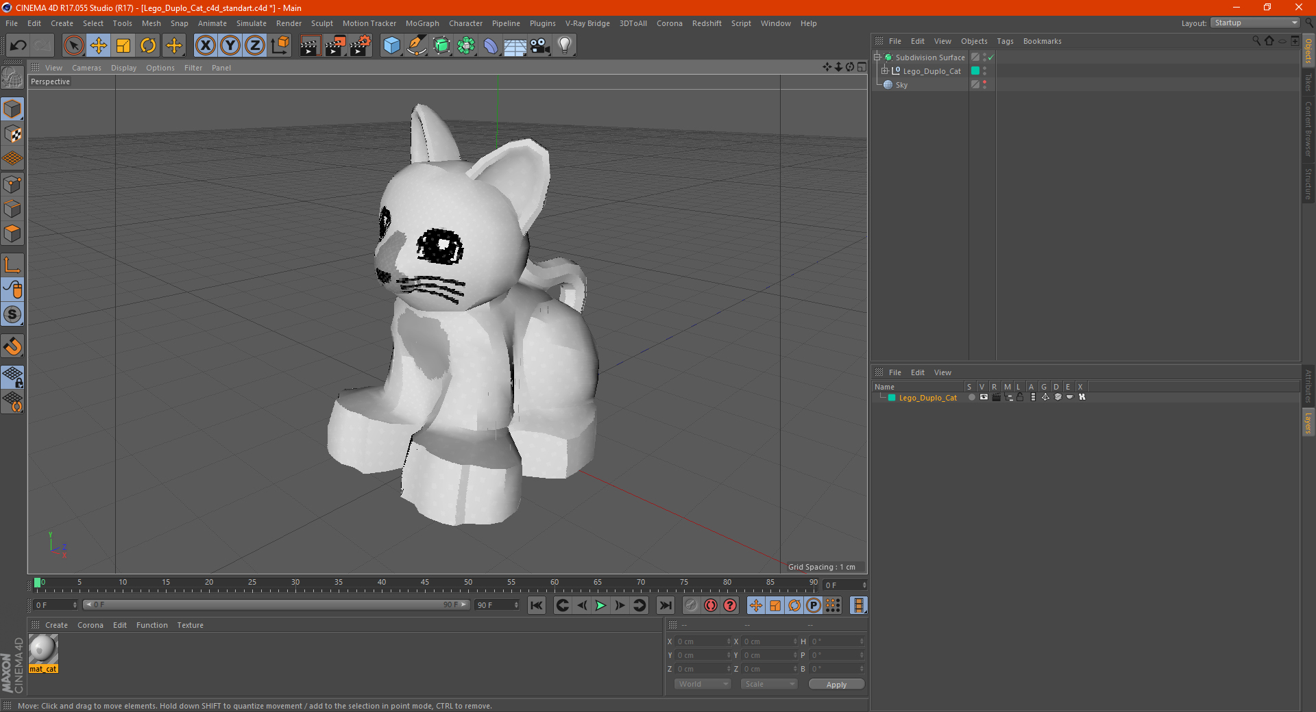 Lego Duplo Cat 3D model