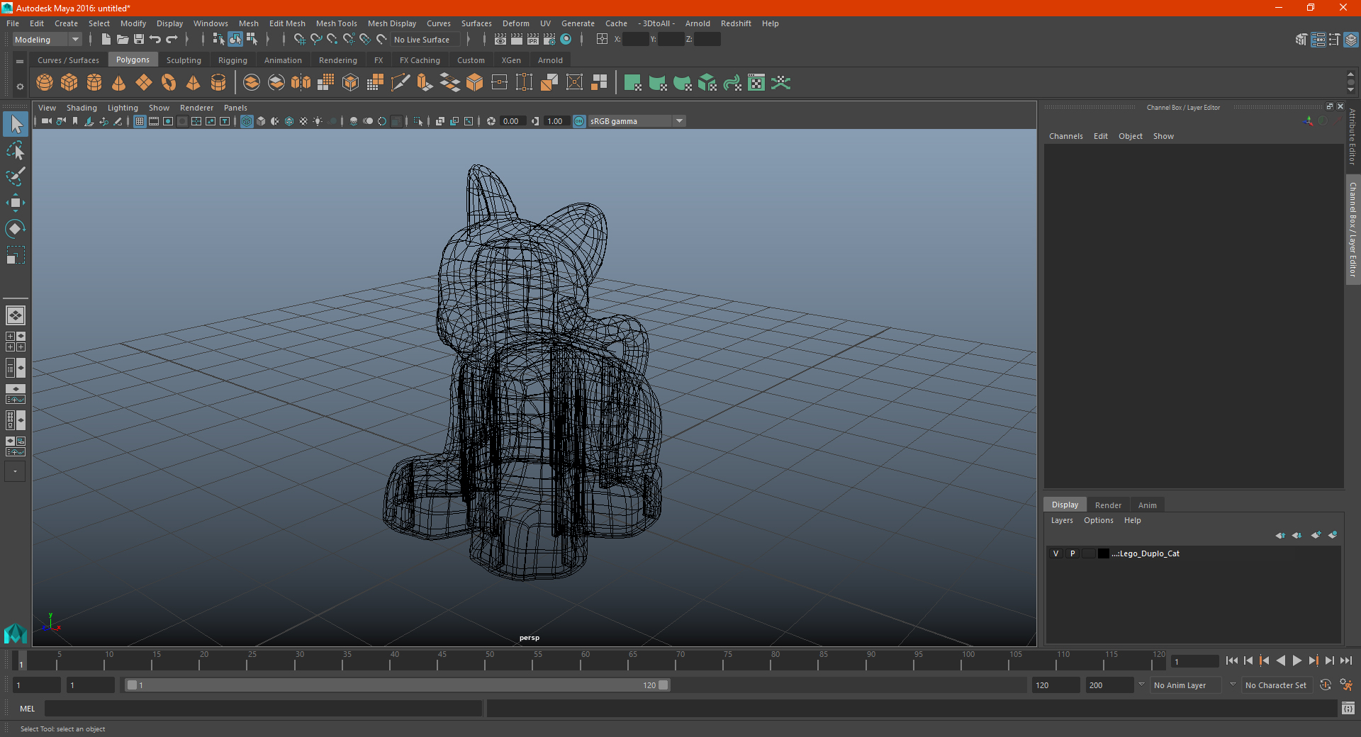 Lego Duplo Cat 3D model