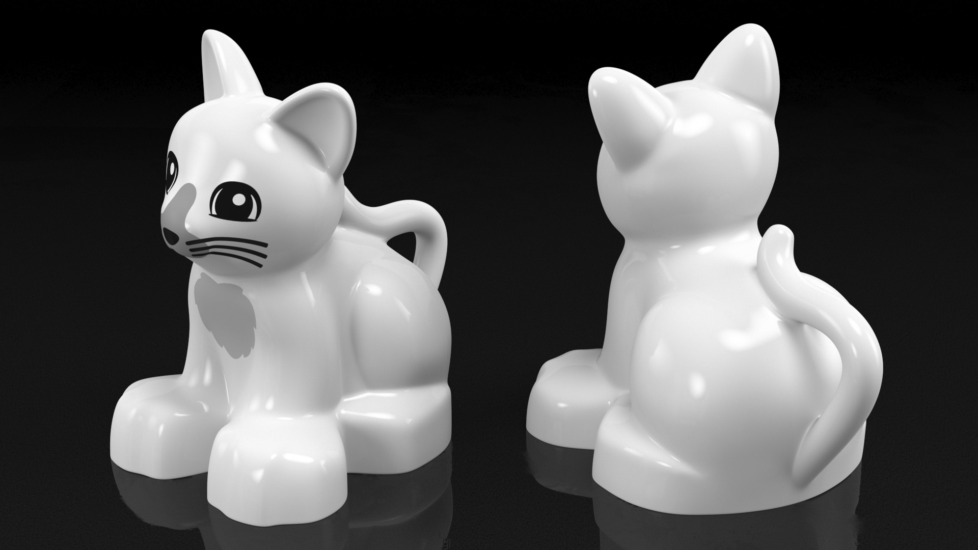Lego Duplo Cat 3D model