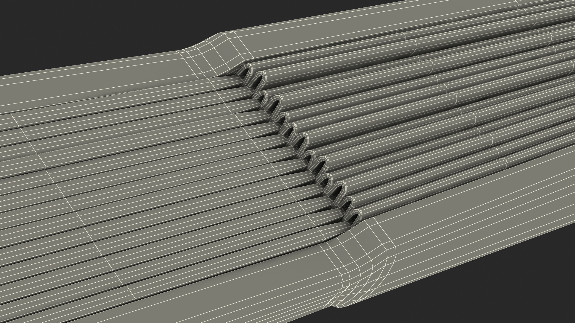 3D model Traditional Chinese Fan Folded