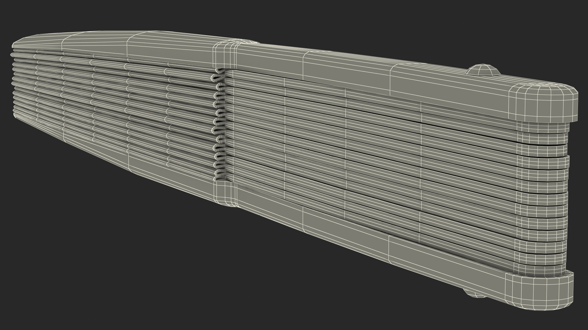 3D model Traditional Chinese Fan Folded
