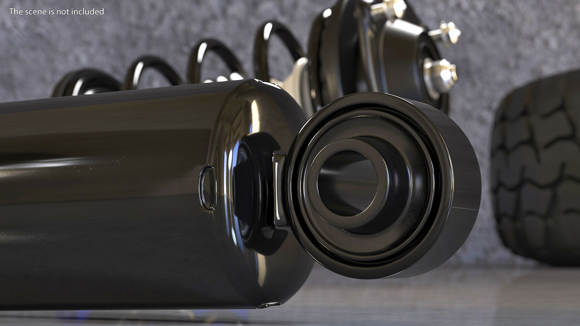 3D Car Shock Absorber model