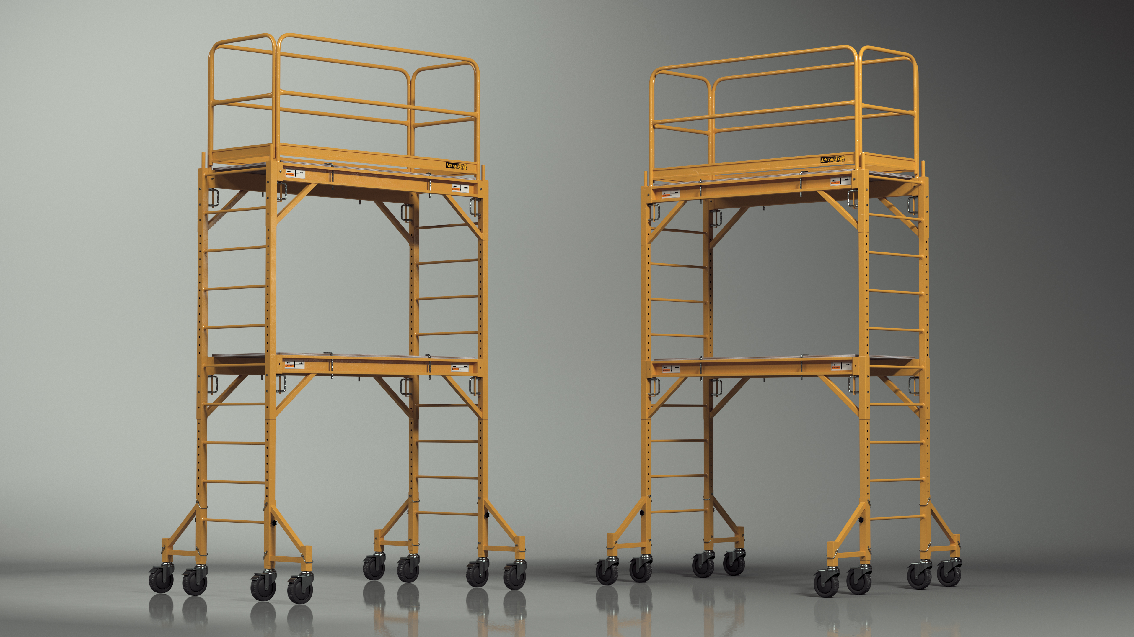 3D Multi Purpose Rolling Scaffolding model