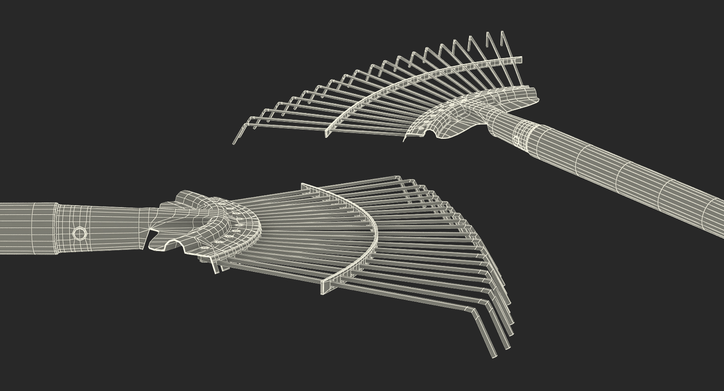 Springbok Lawn Rake Generic 3D