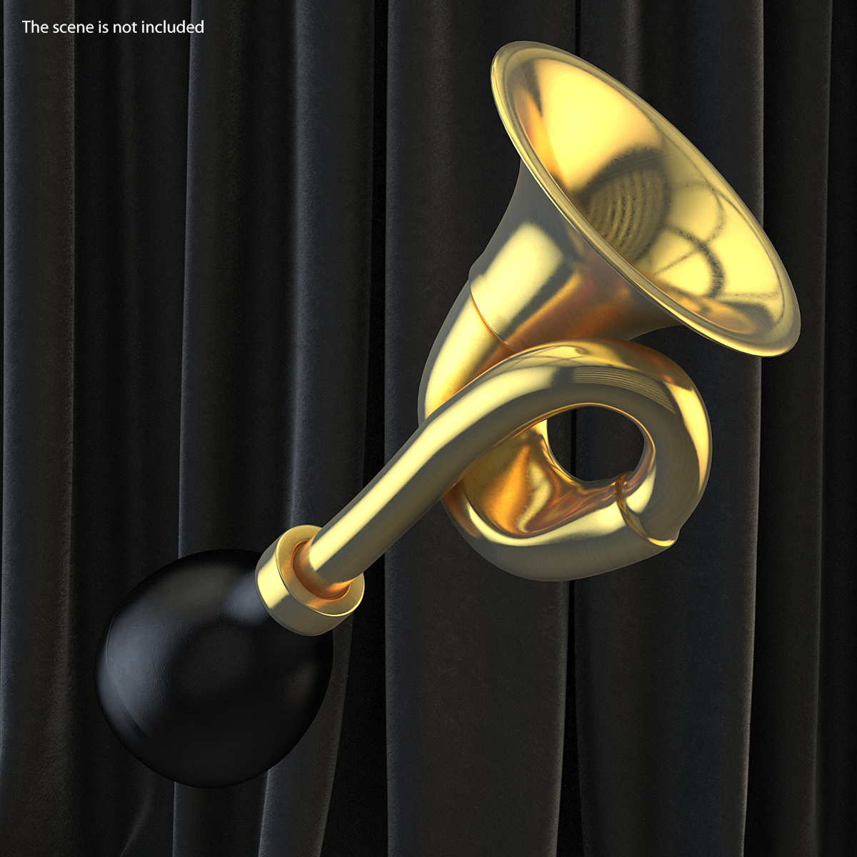 3D model Brass Taxi Horn