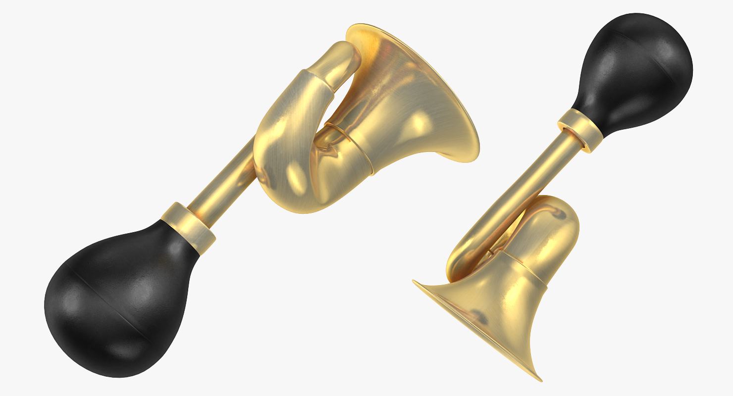 3D model Brass Taxi Horn