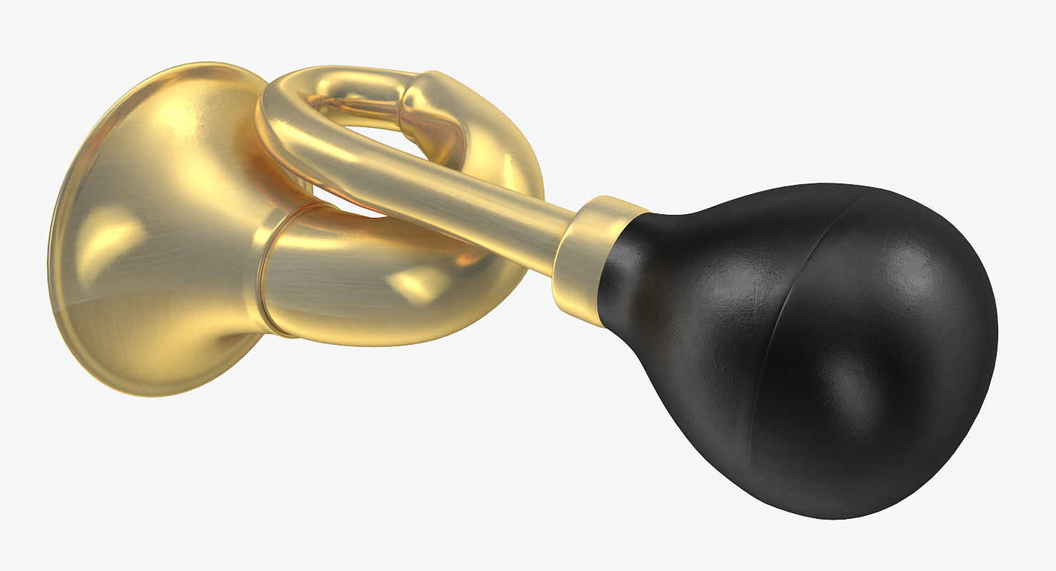 3D model Brass Taxi Horn