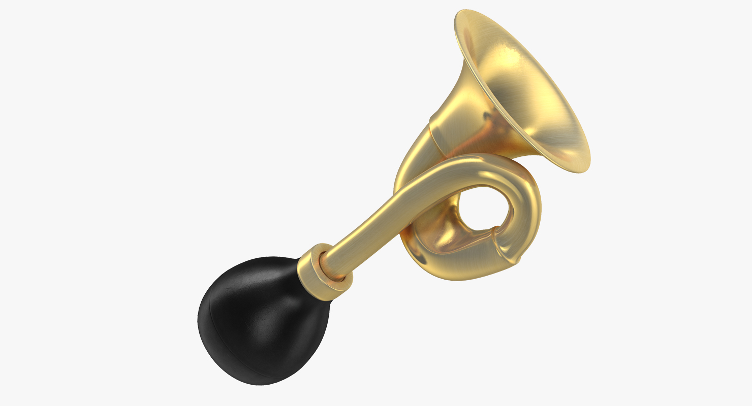 3D model Brass Taxi Horn