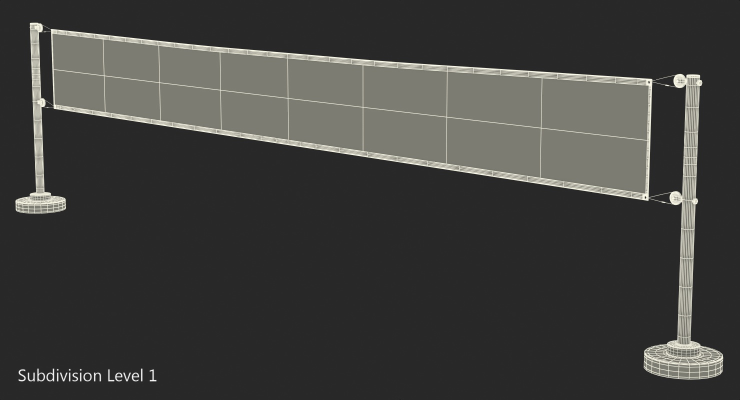 Volleyball Net 3D model
