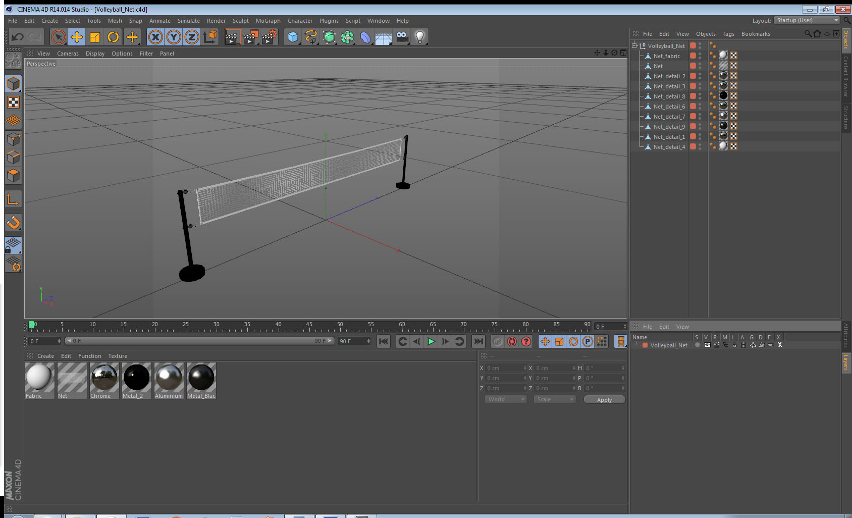 Volleyball Net 3D model