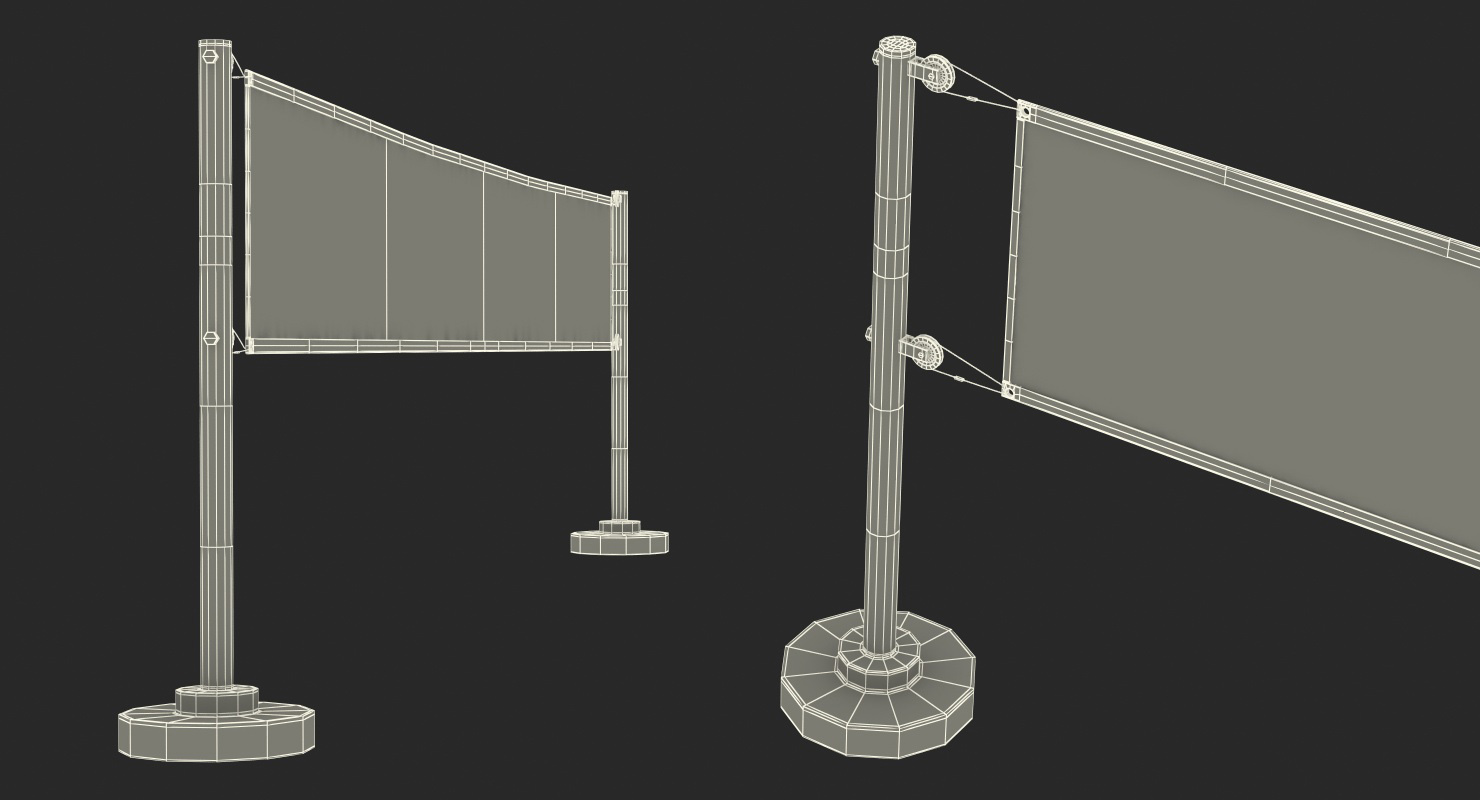 Volleyball Net 3D model