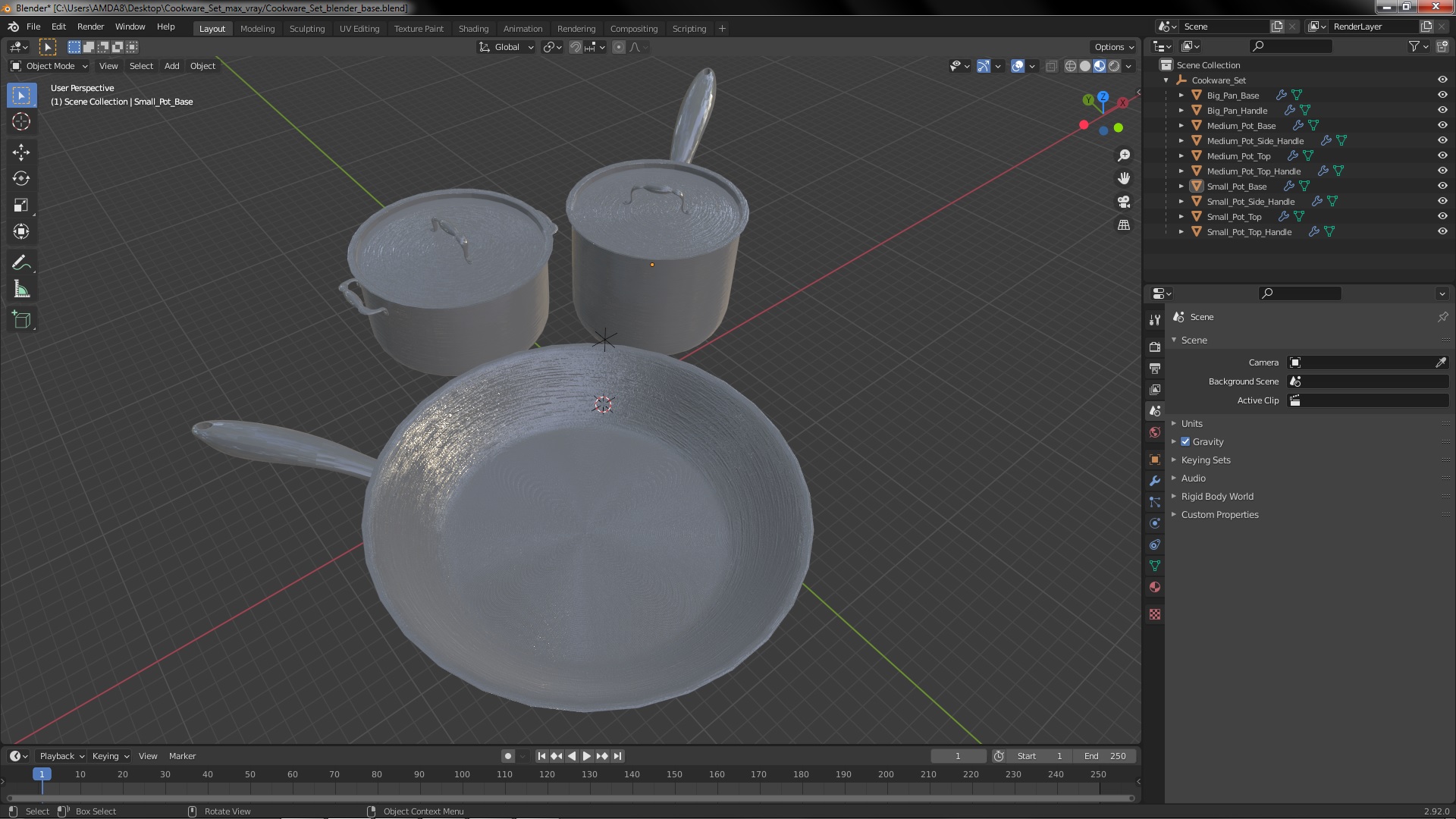 Cookware Set 3D