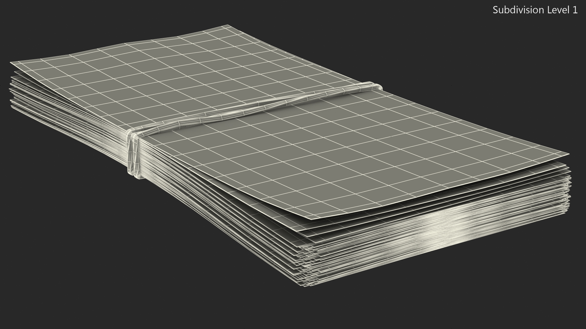 3D Stack of Chinese 100 Yuan 2015 Bills