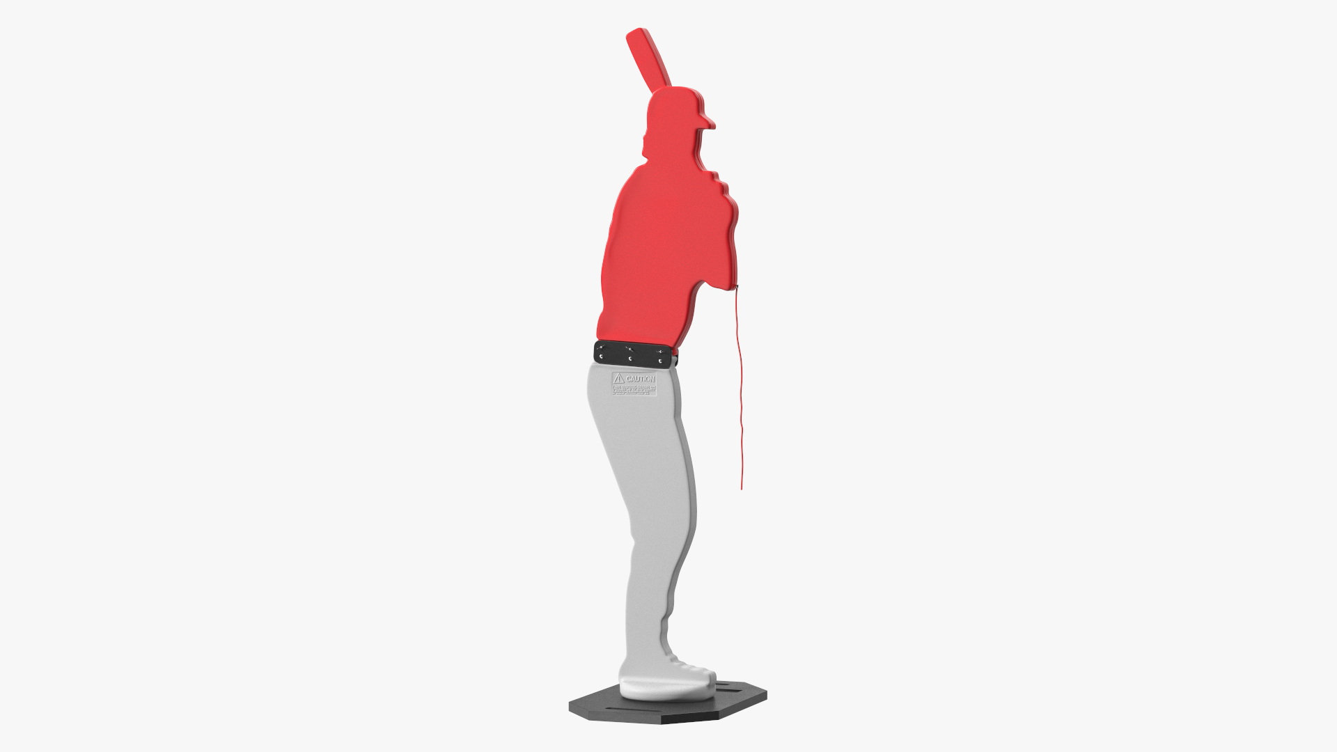 Baseball Pitching Dummy Red 3D