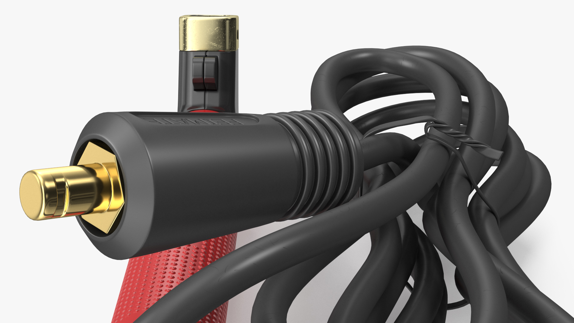 Reboot Heavy Duty Twist Type Welding Electrode Holder with Cable 3D model