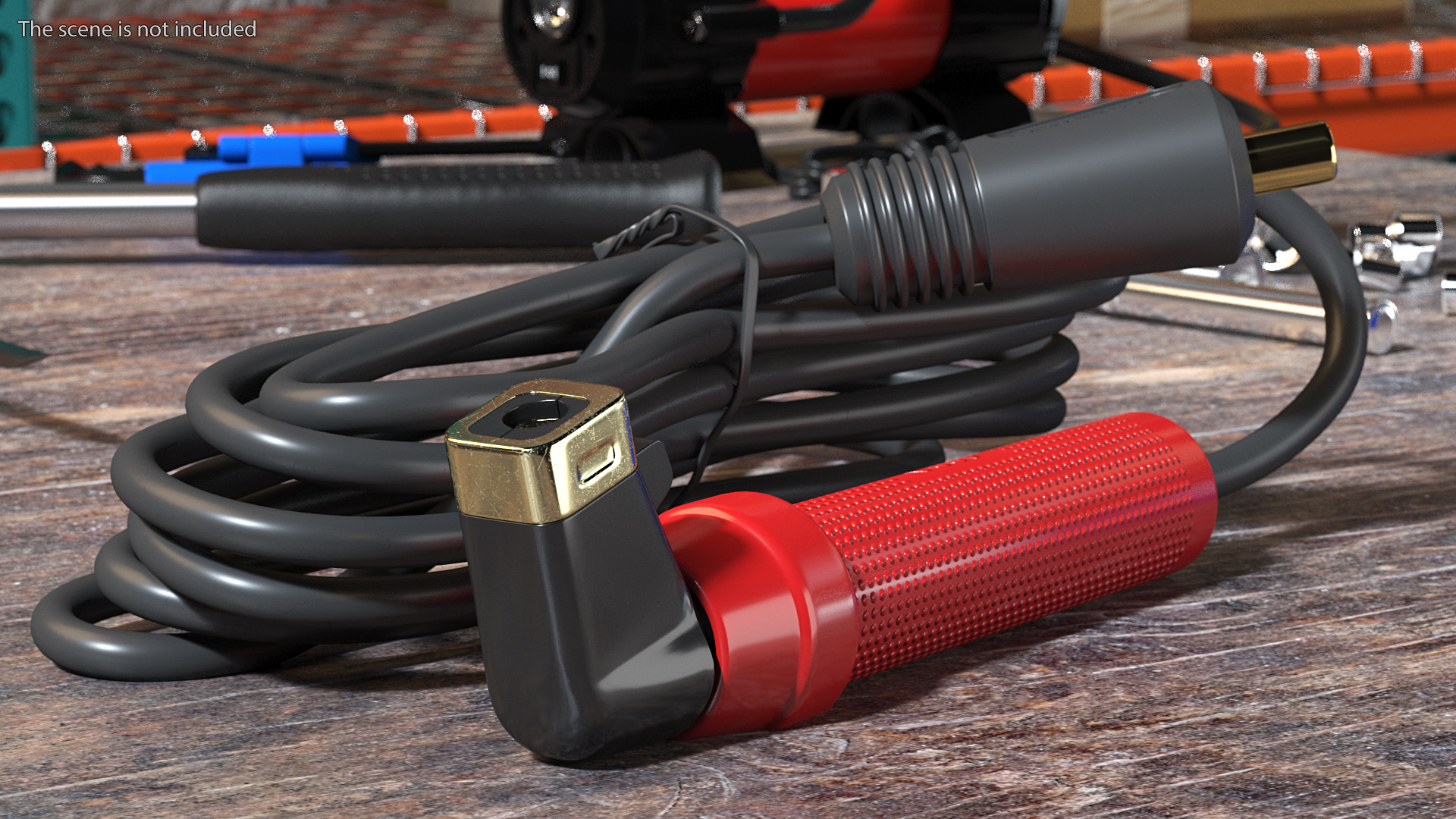 Reboot Heavy Duty Twist Type Welding Electrode Holder with Cable 3D model